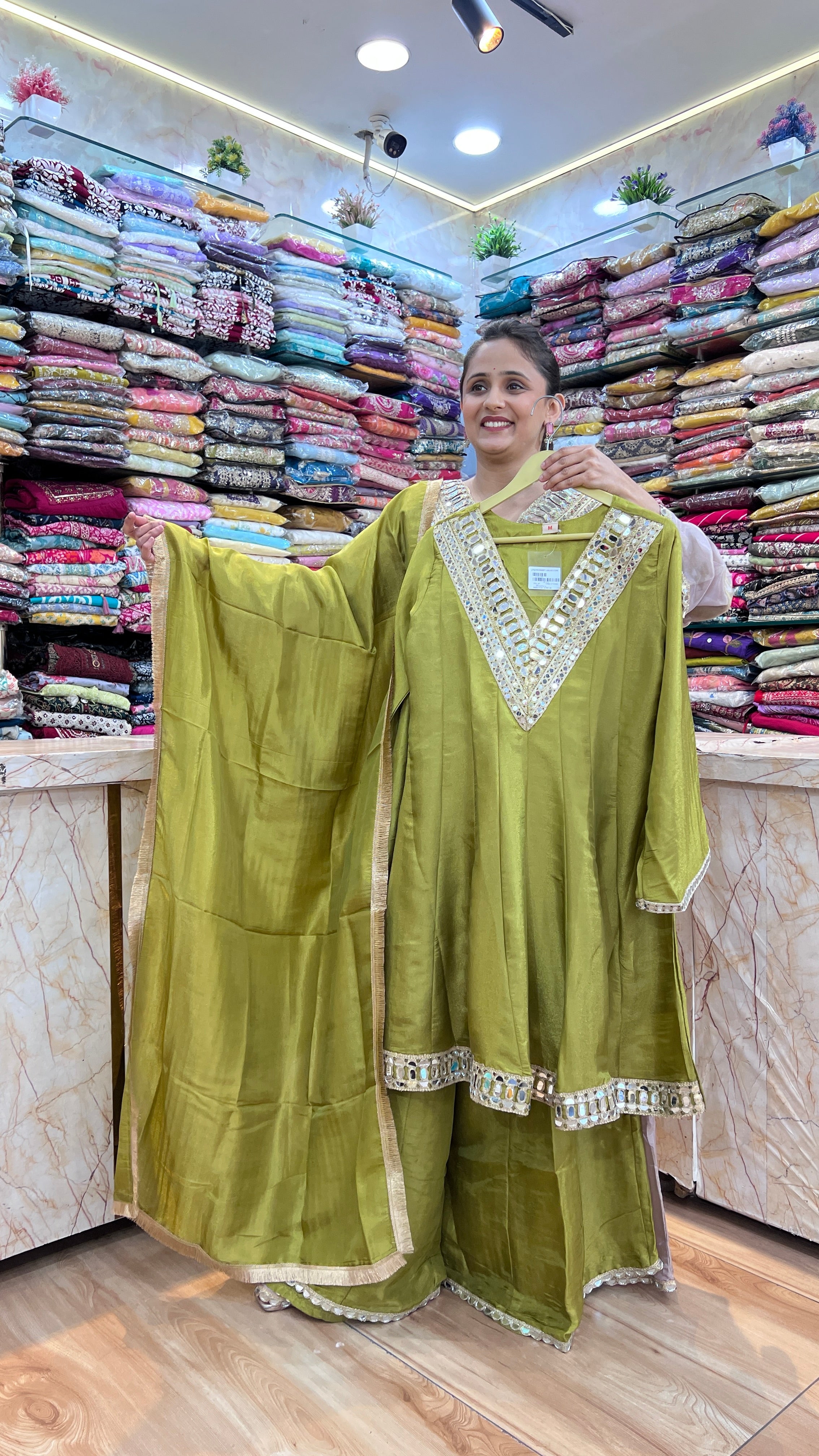 Paplan style shimmer tissue suit ( ym 57267 )