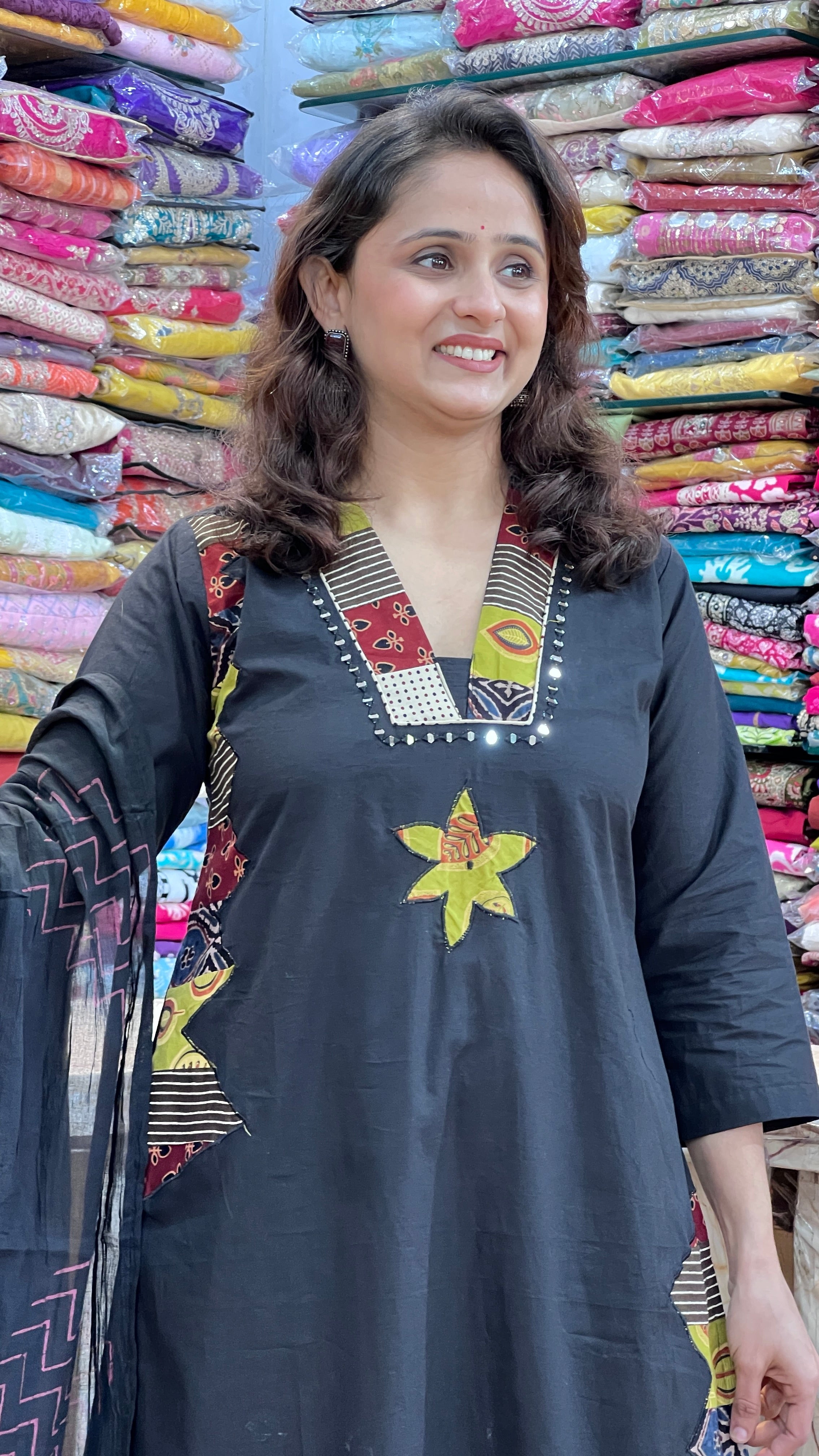 South cotton designer suit ( ym 57967 )