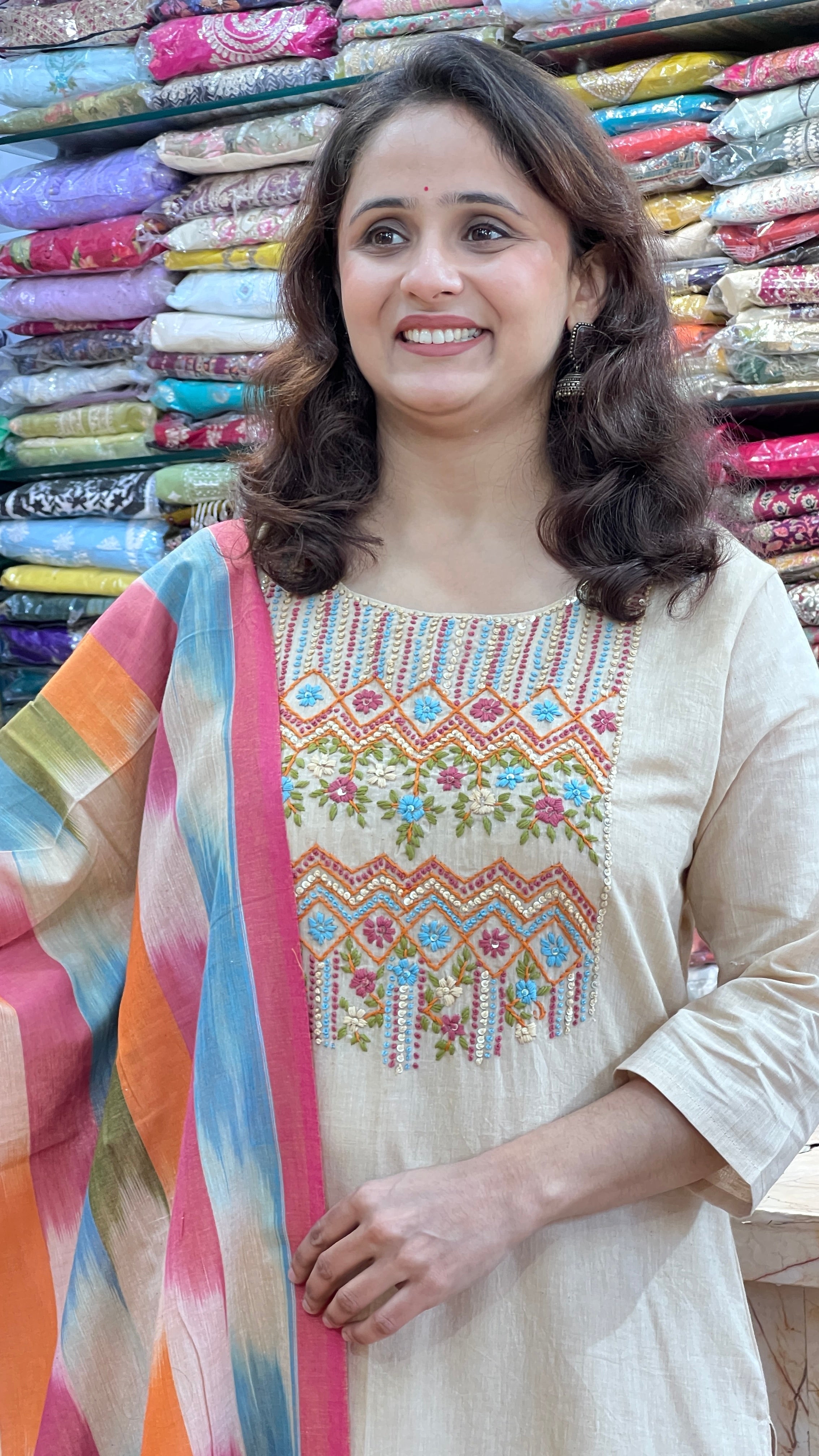 South cotton designer suit ( ym 58167 )