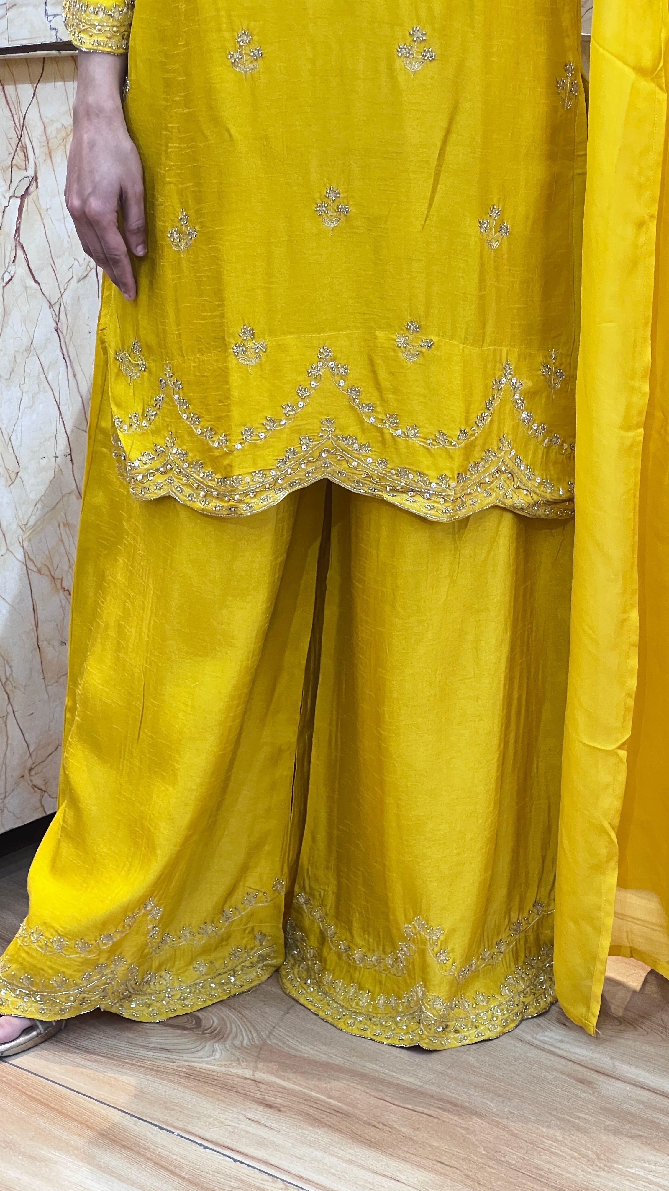 Premium silk hand work suit ( tj 23767 )