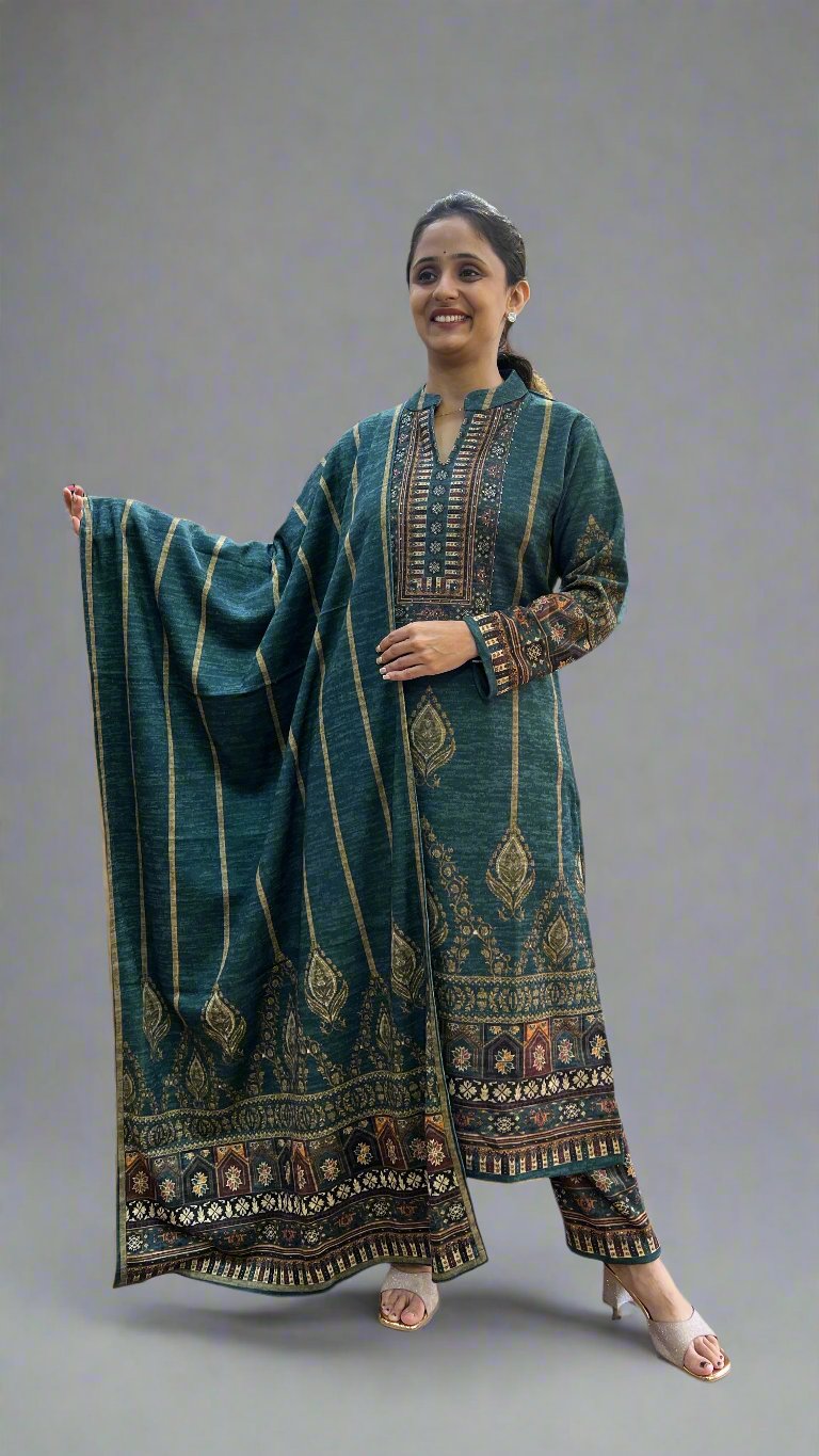 asya karachi wool suit