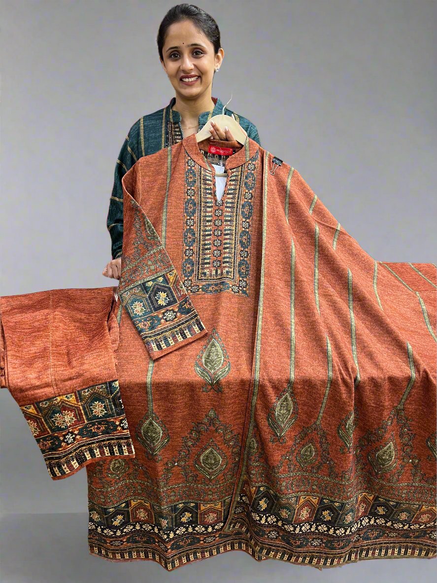 asya karachi wool suit