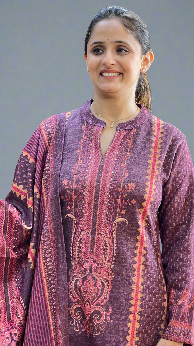 asfya karachi wool suit