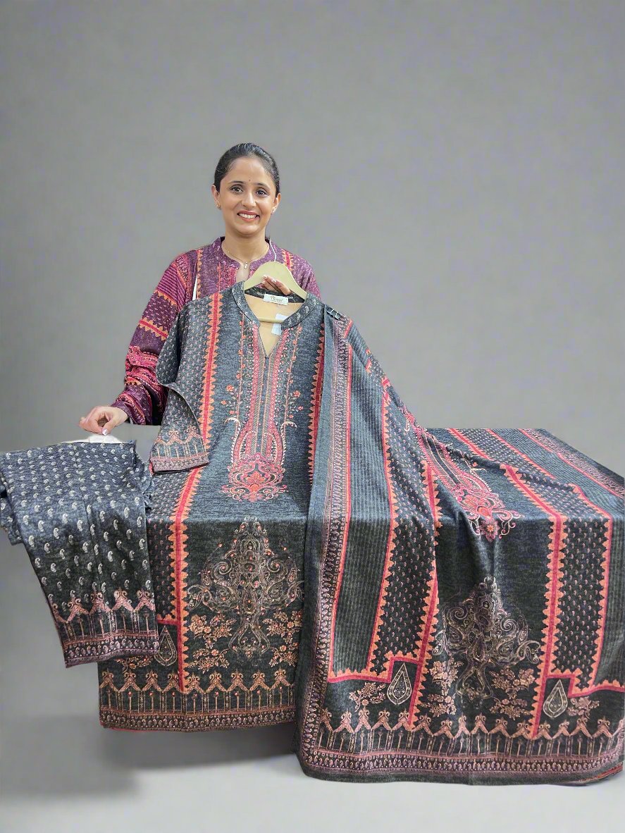 asfya karachi wool suit