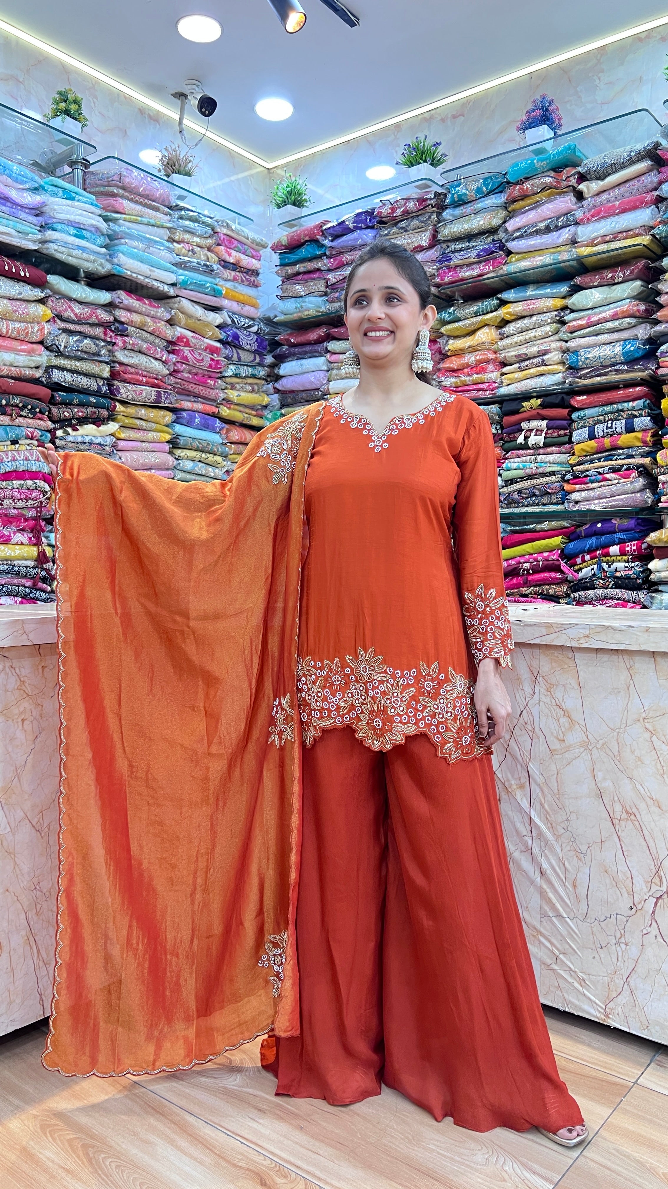 Premium hand work designer suit ( ym 58067 )