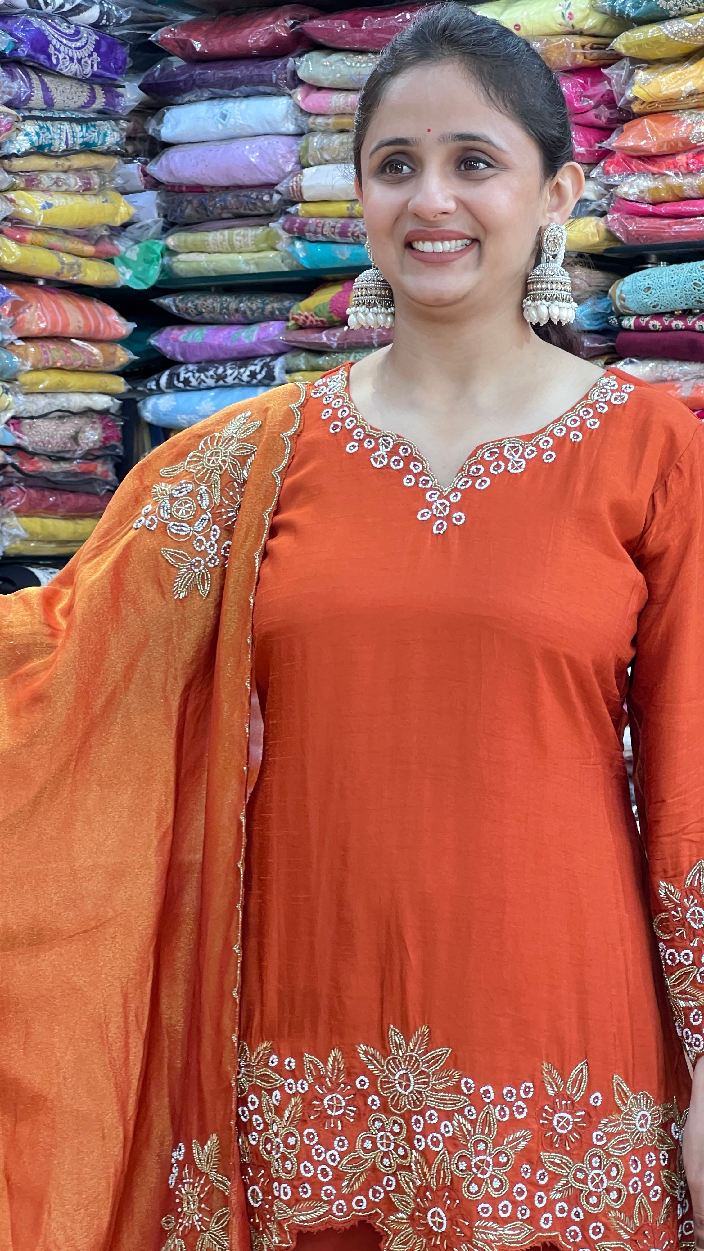 Premium hand work designer suit ( ym 58067 )