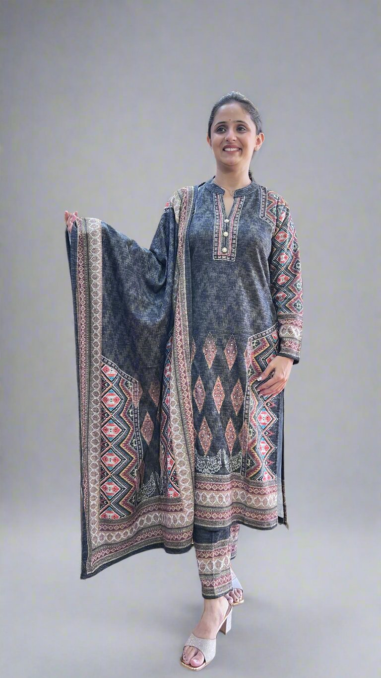 adhya karachi wool suit