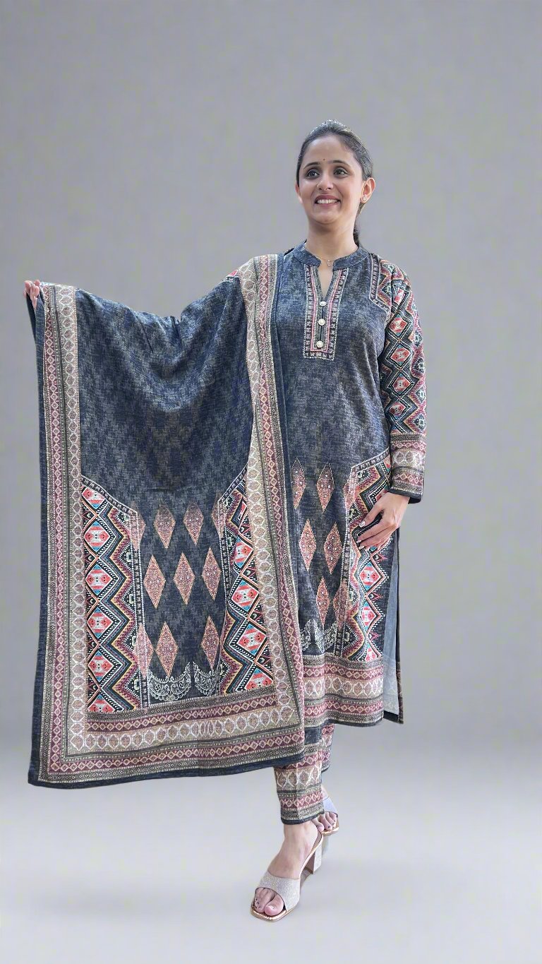 adhya karachi wool suit