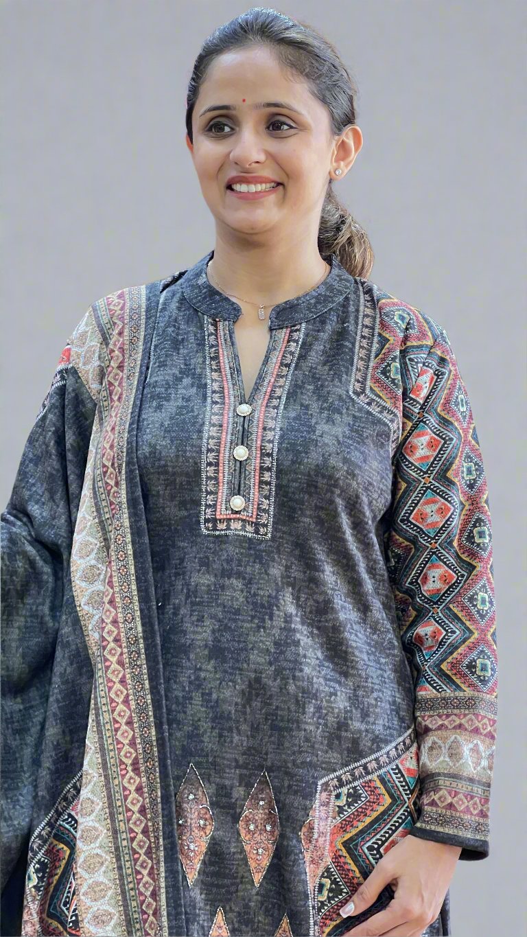 adhya karachi wool suit