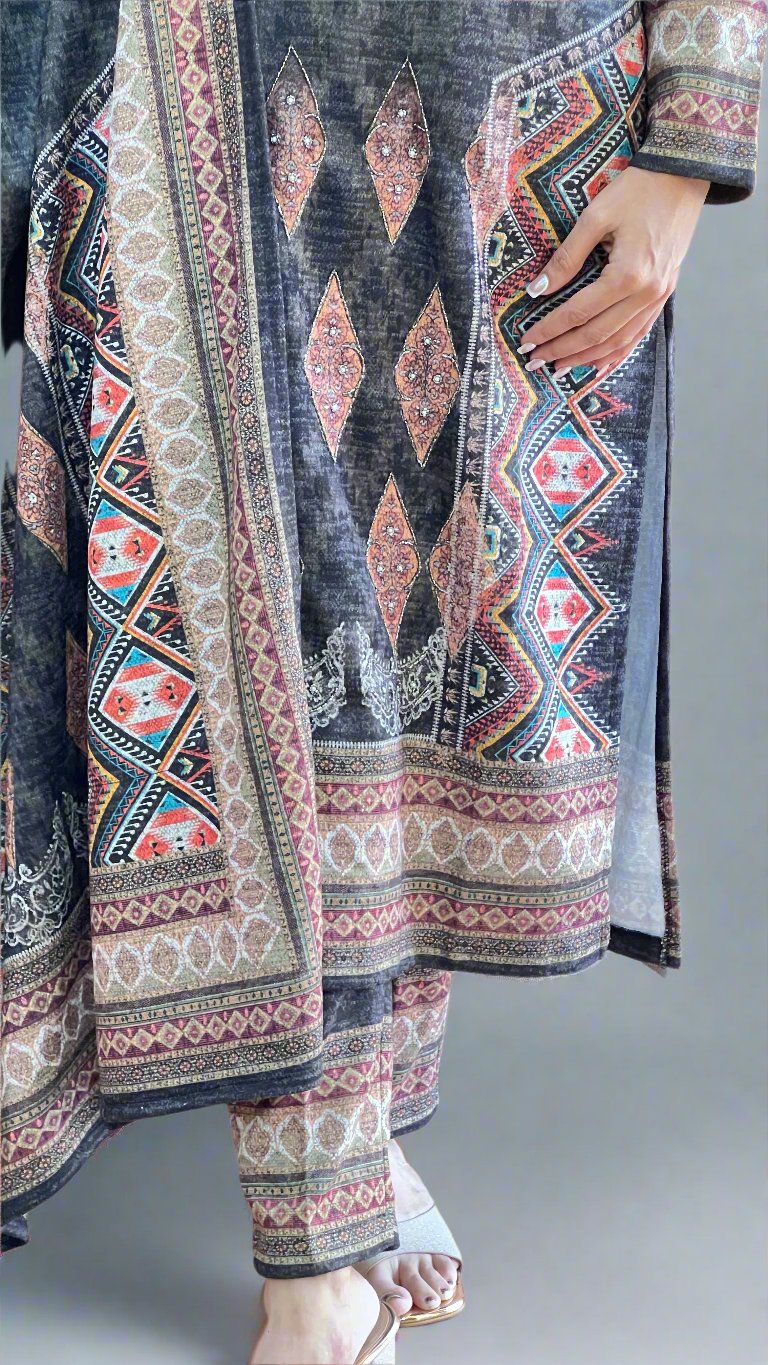 adhya karachi wool suit