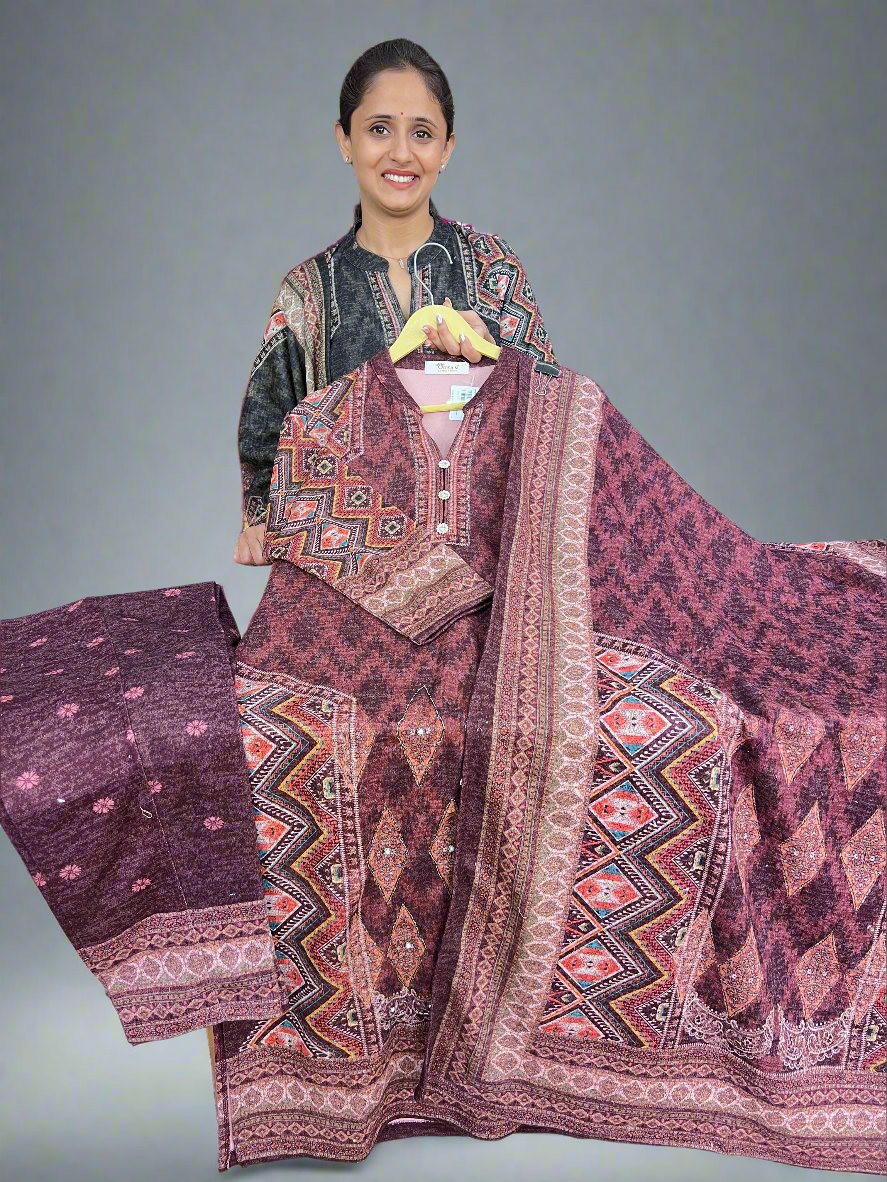 adhya karachi wool suit