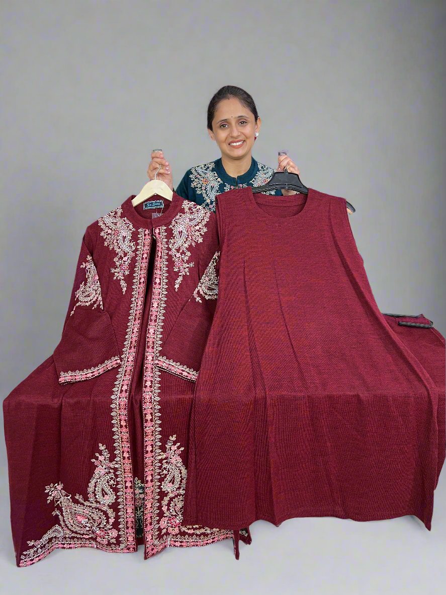 afnasa shrug suit ( daffodil wool )