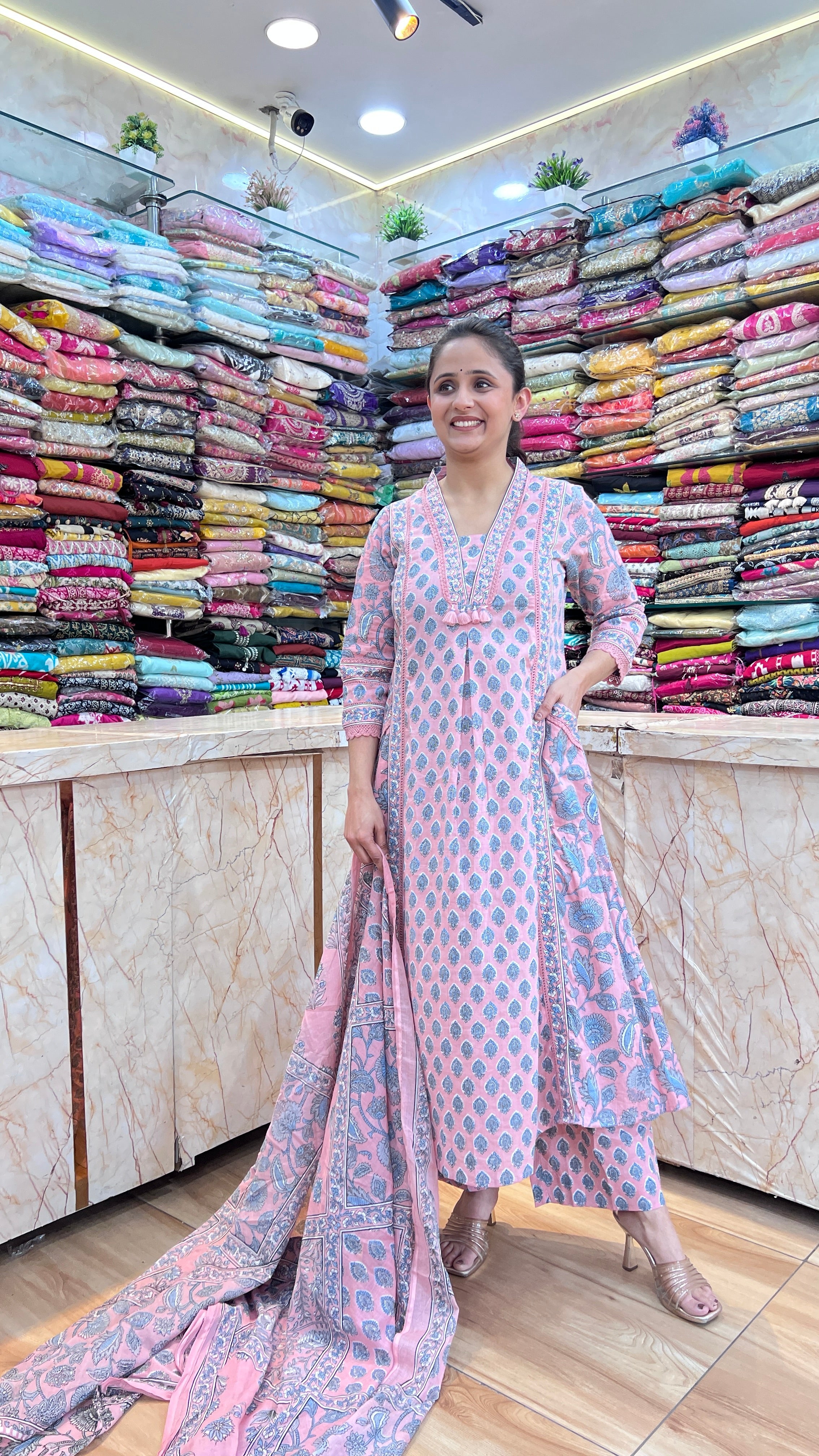 A-line premium cotton suit ( tls 13267 )