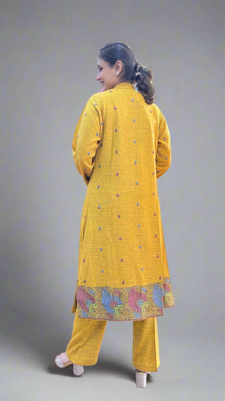 anehaj pure wool shrug suit