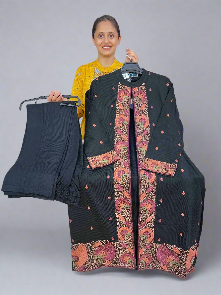 anehaj pure wool shrug suit