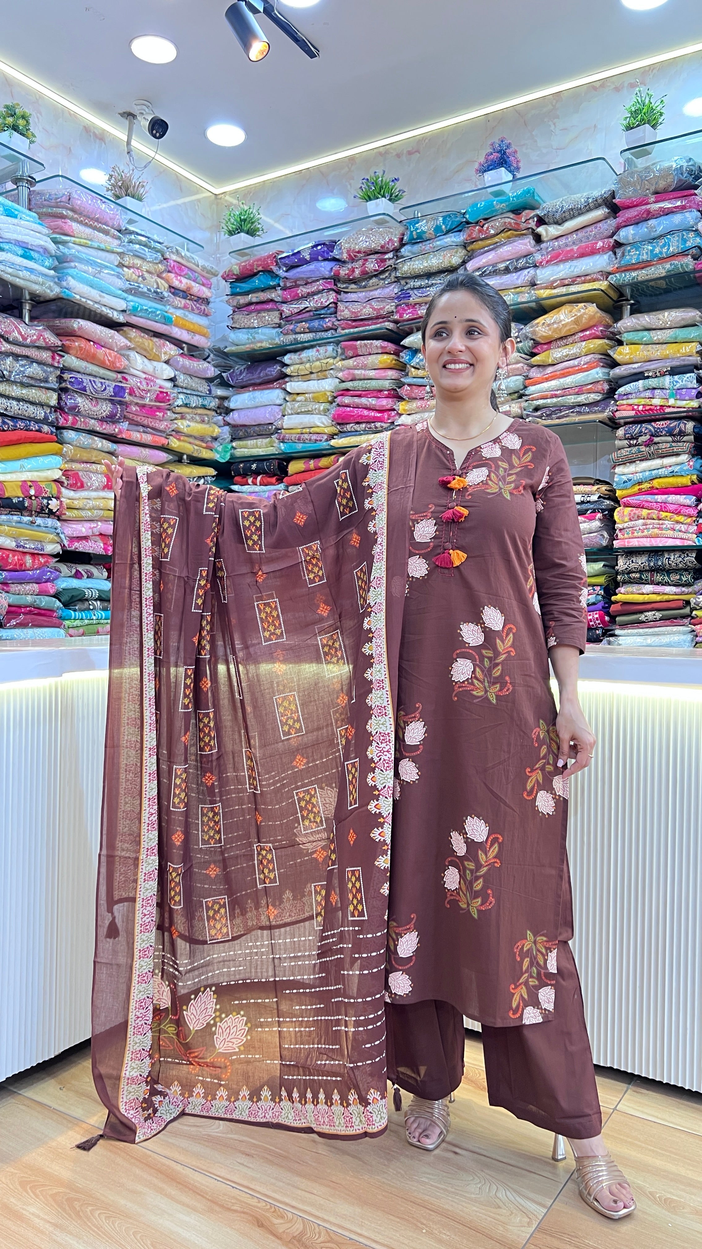 Pure cotton printed suit ( tls 12867 )