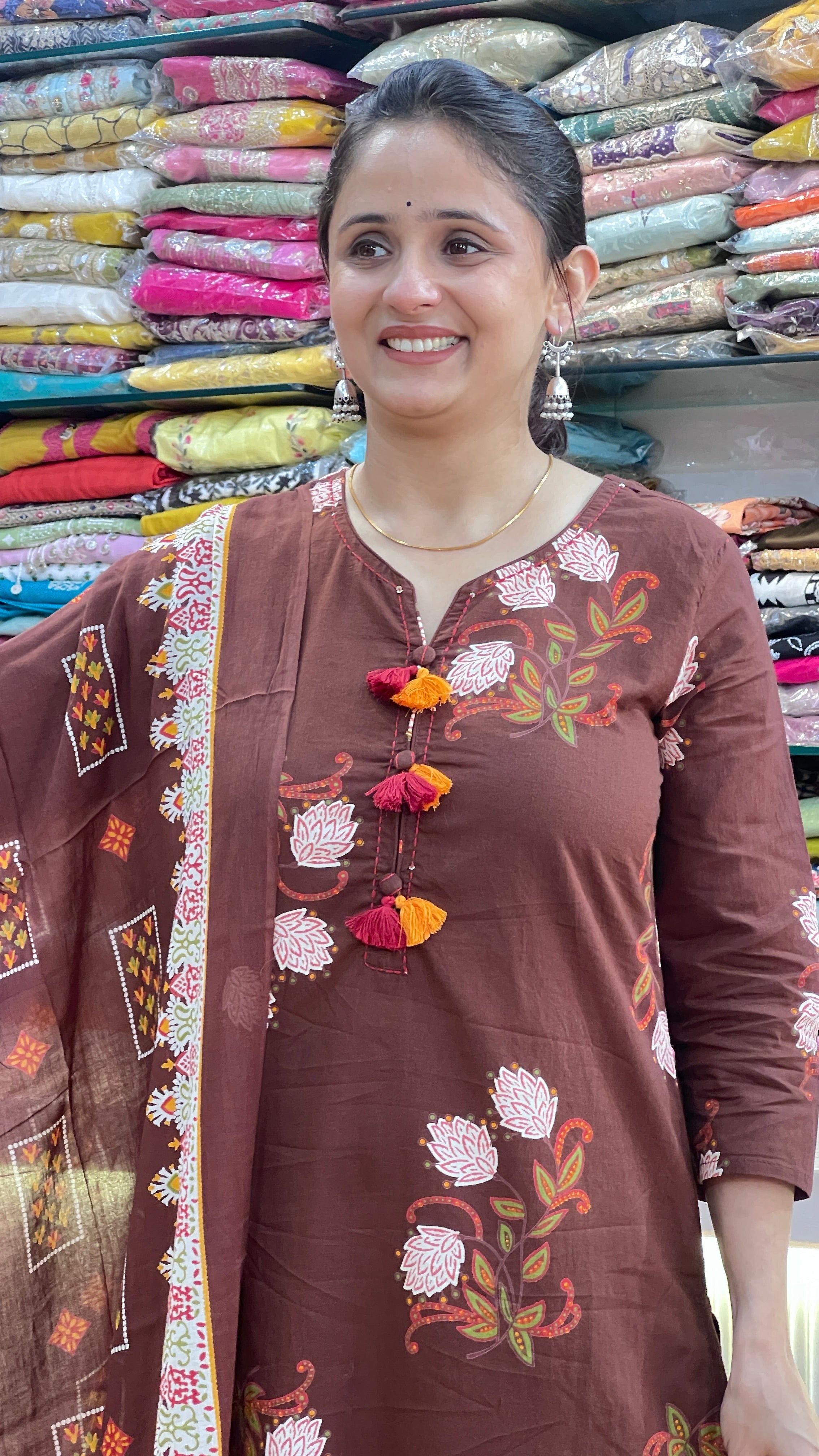 Pure cotton printed suit ( tls 12867 )