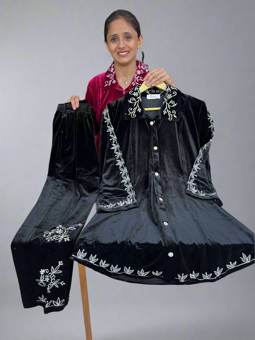 alka velvet cord set