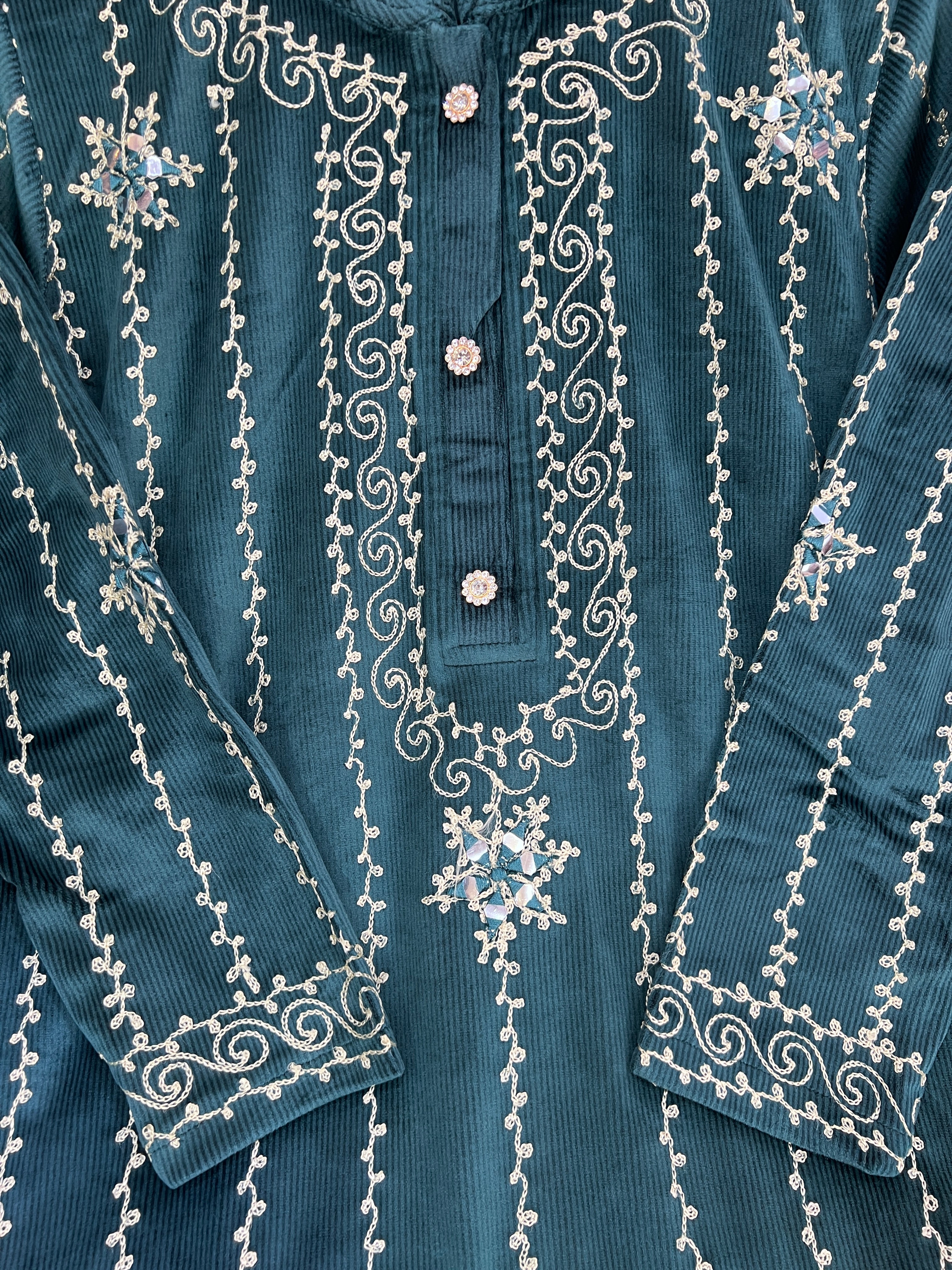 aqua velvet cord set