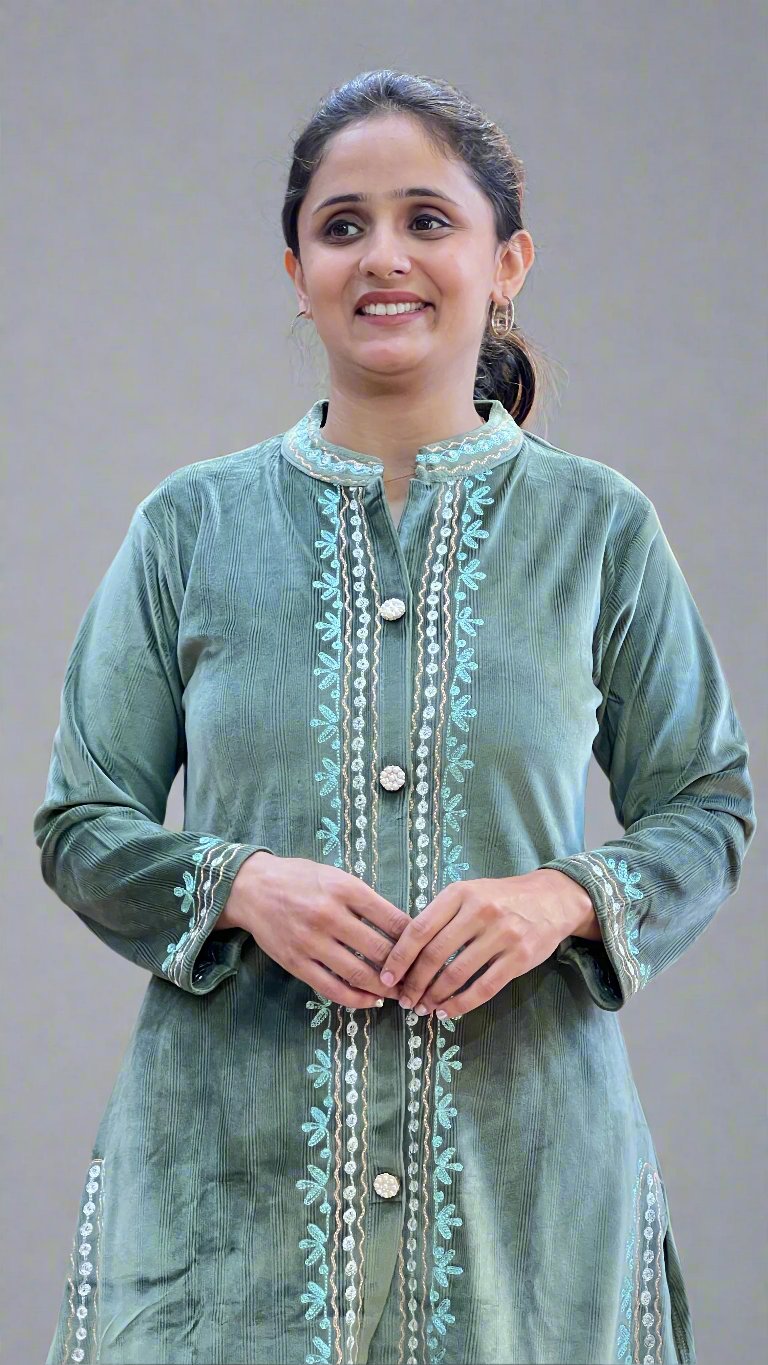 amrah velvet cord set