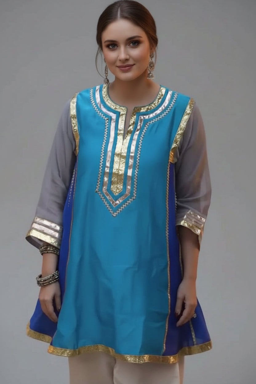 Karina gotta patti cord ( mul chanderi )