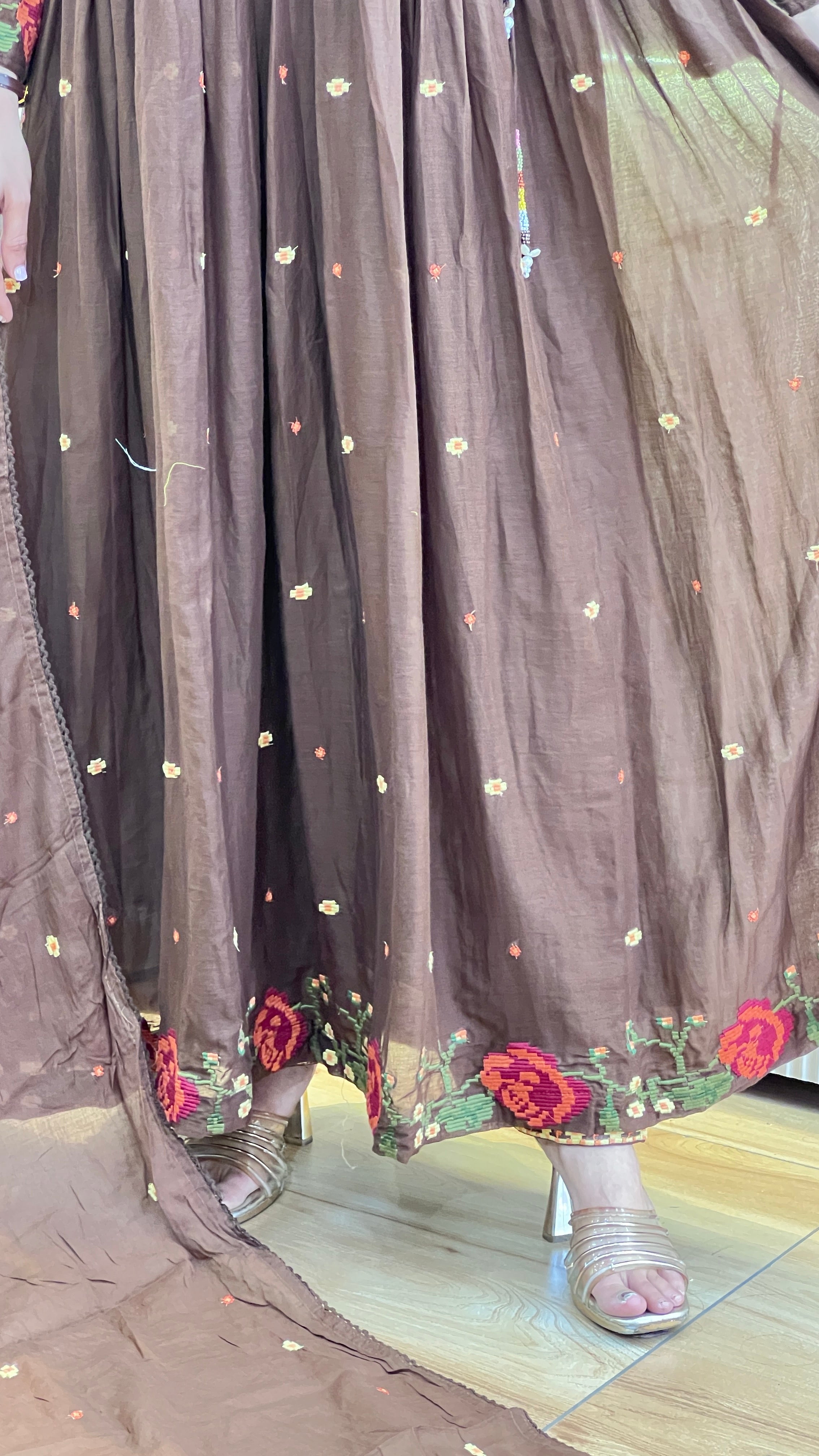 Mul cotton anarkali suit ( sh 77267 )