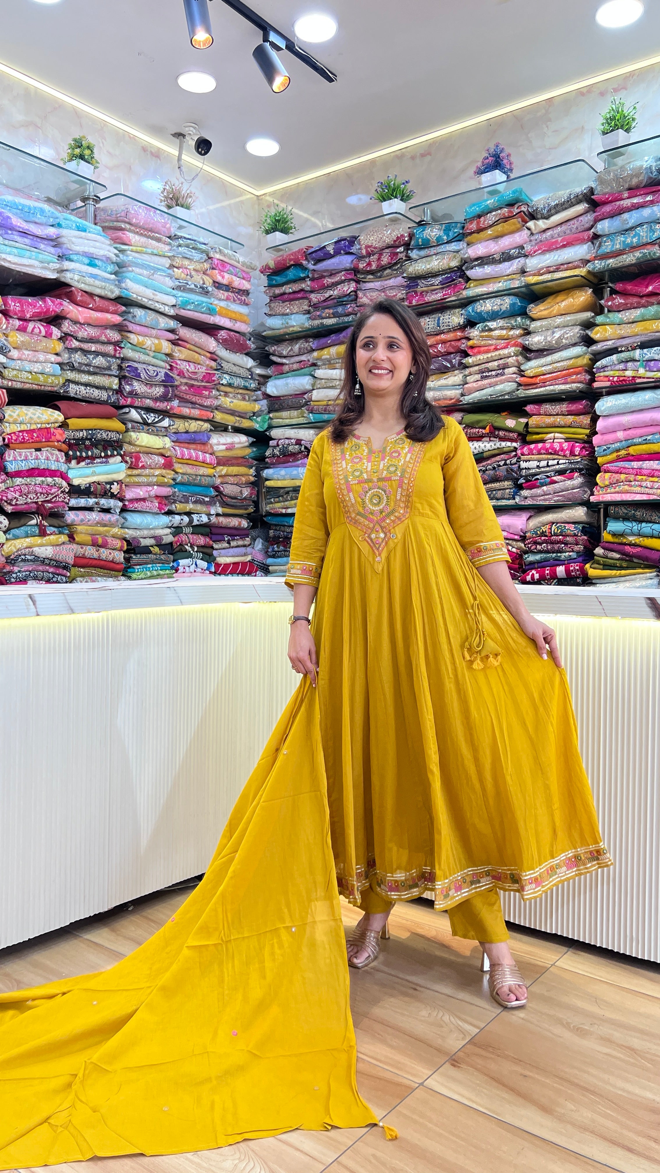 Mul cotton anarkali suit ( sh 78167 )