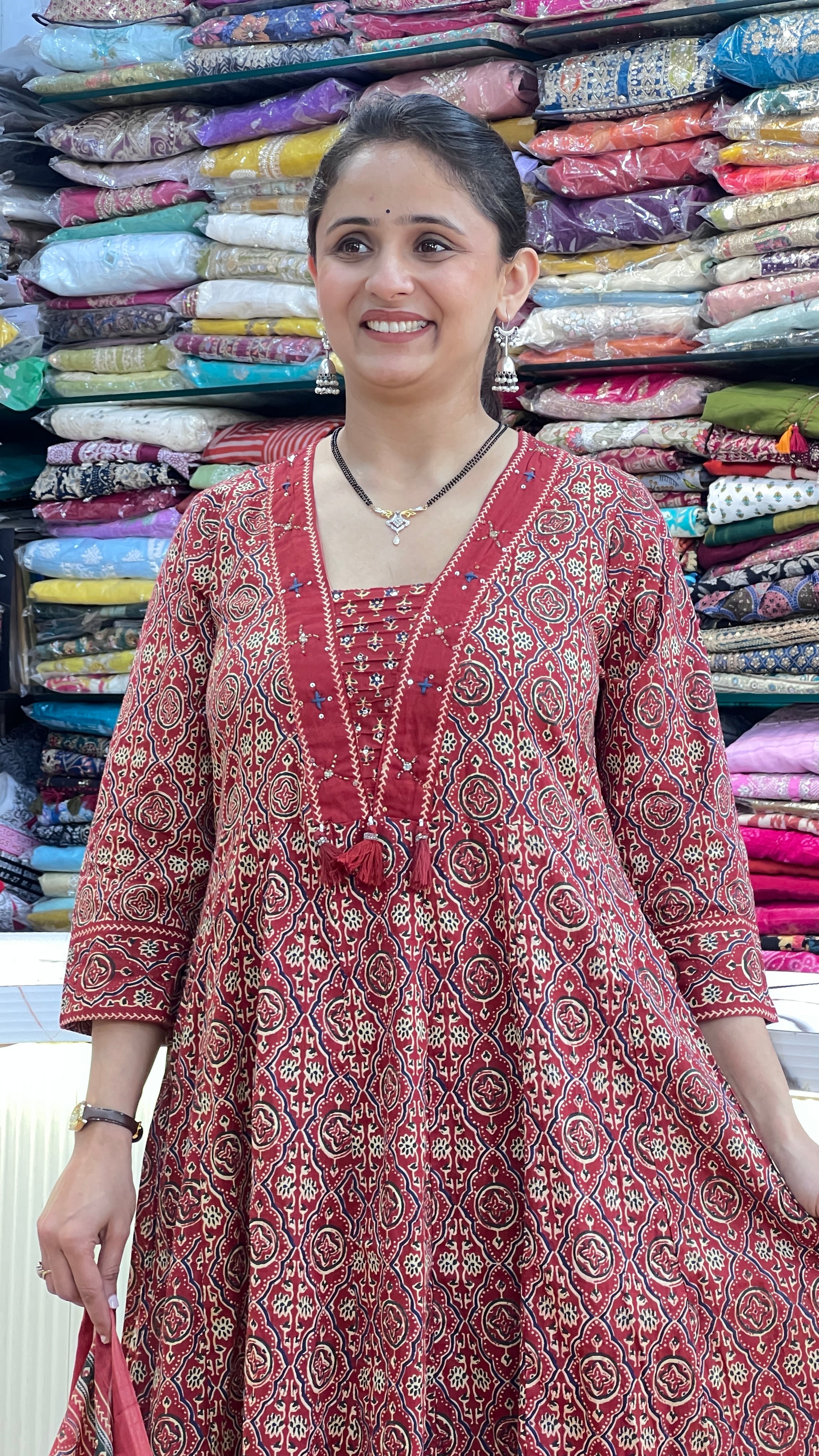 Premium cotton A- line suit ( sh 77867 )