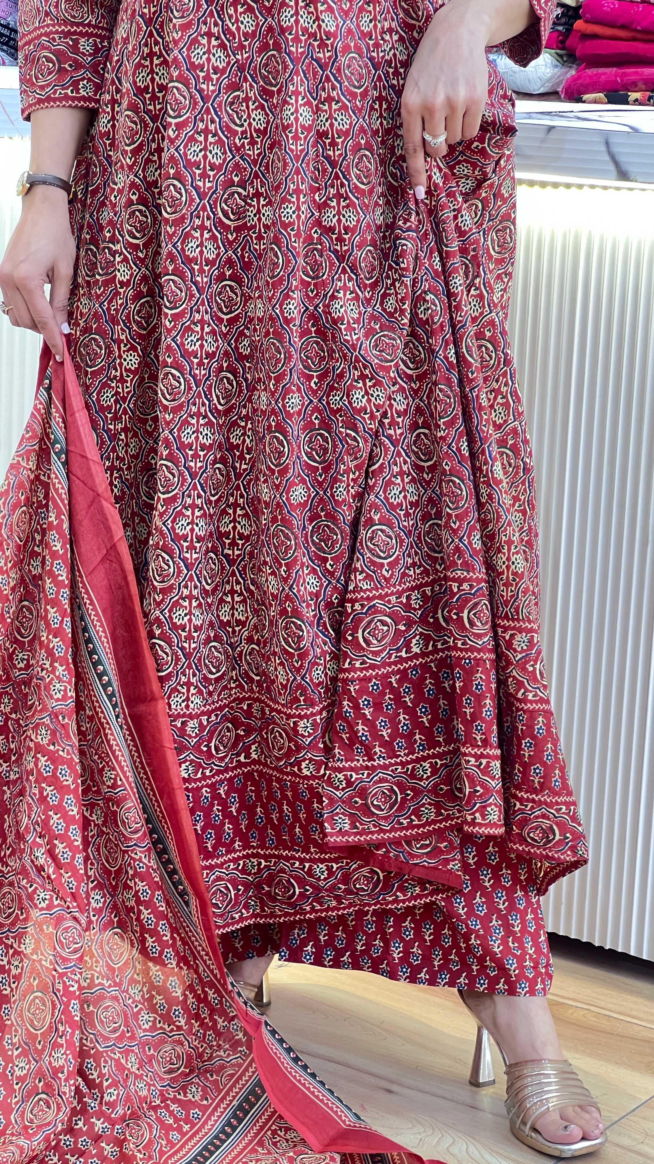Premium cotton A- line suit ( sh 77867 )
