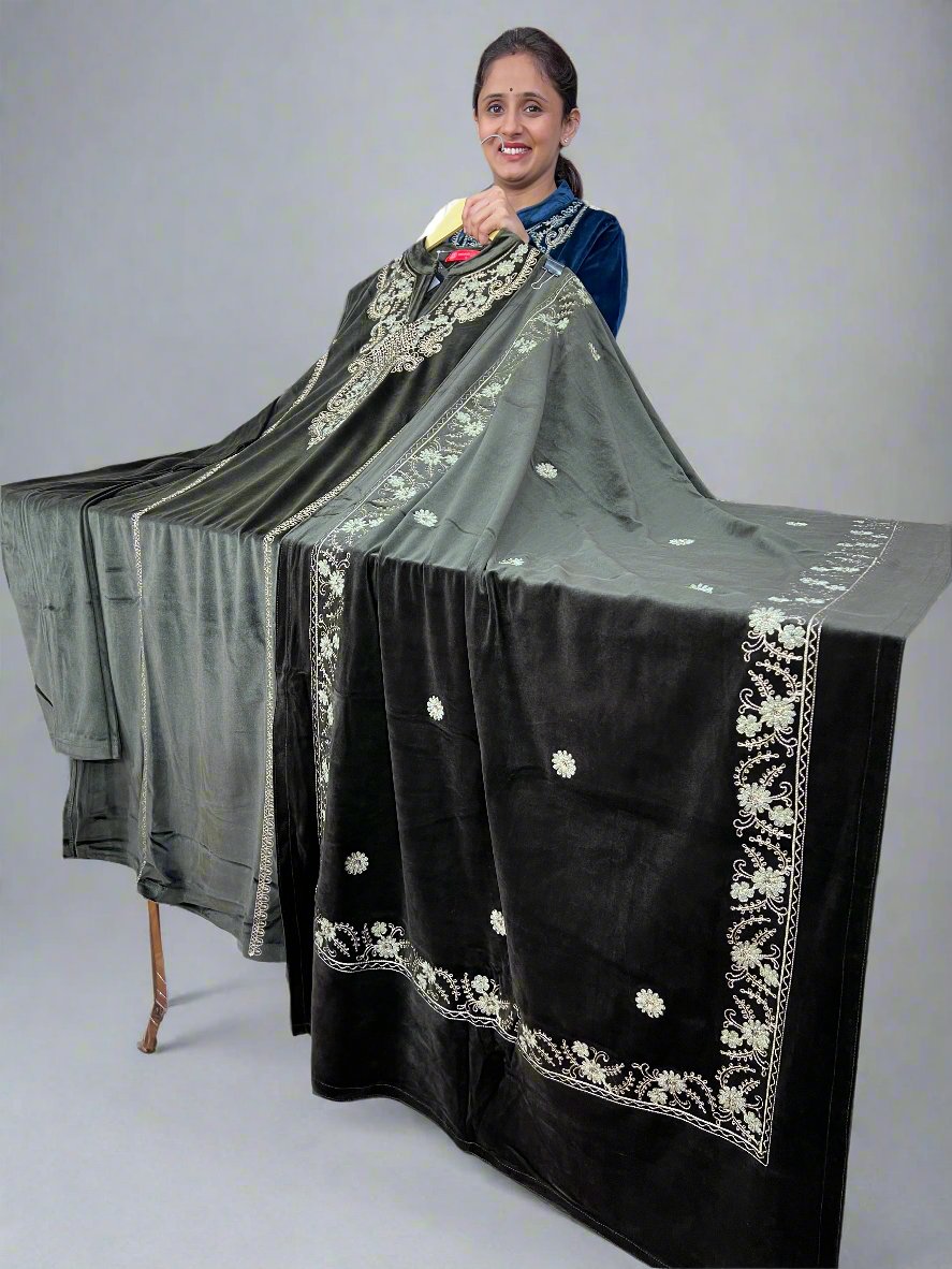 afsyna designer velvet suit