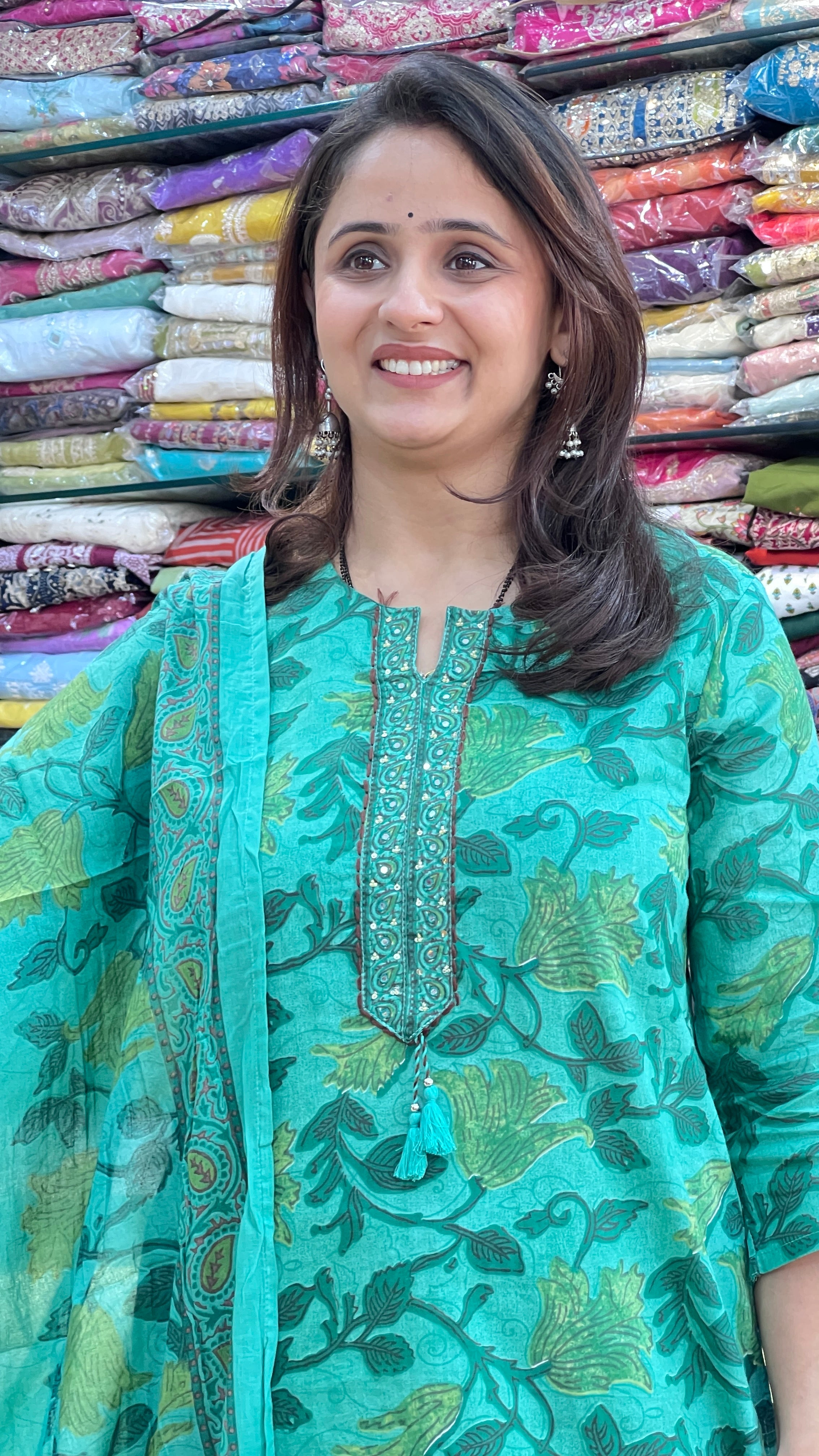 Premium cotton printed suit ( tls 12967 )