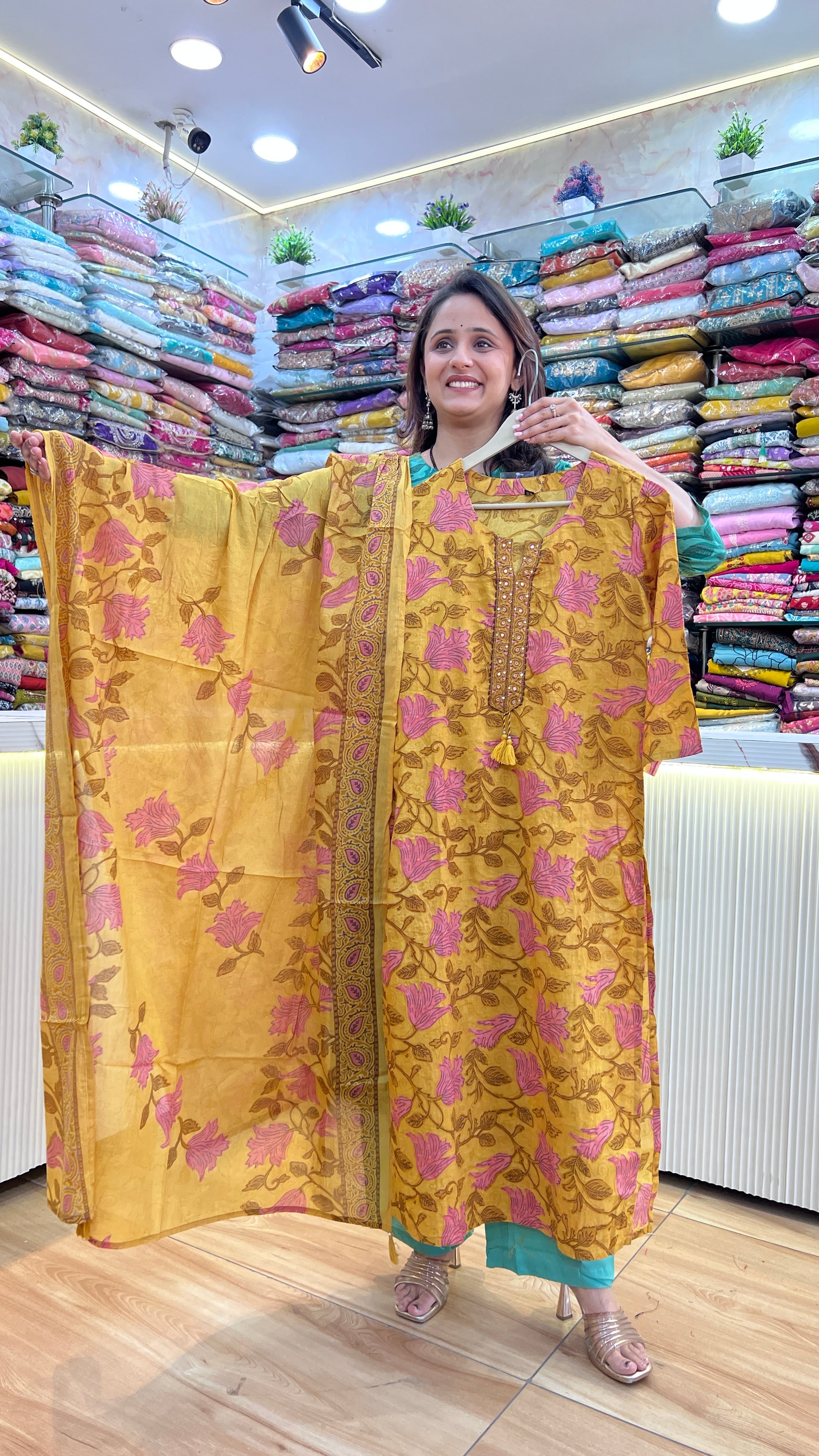 Premium cotton printed suit ( tls 12967 )