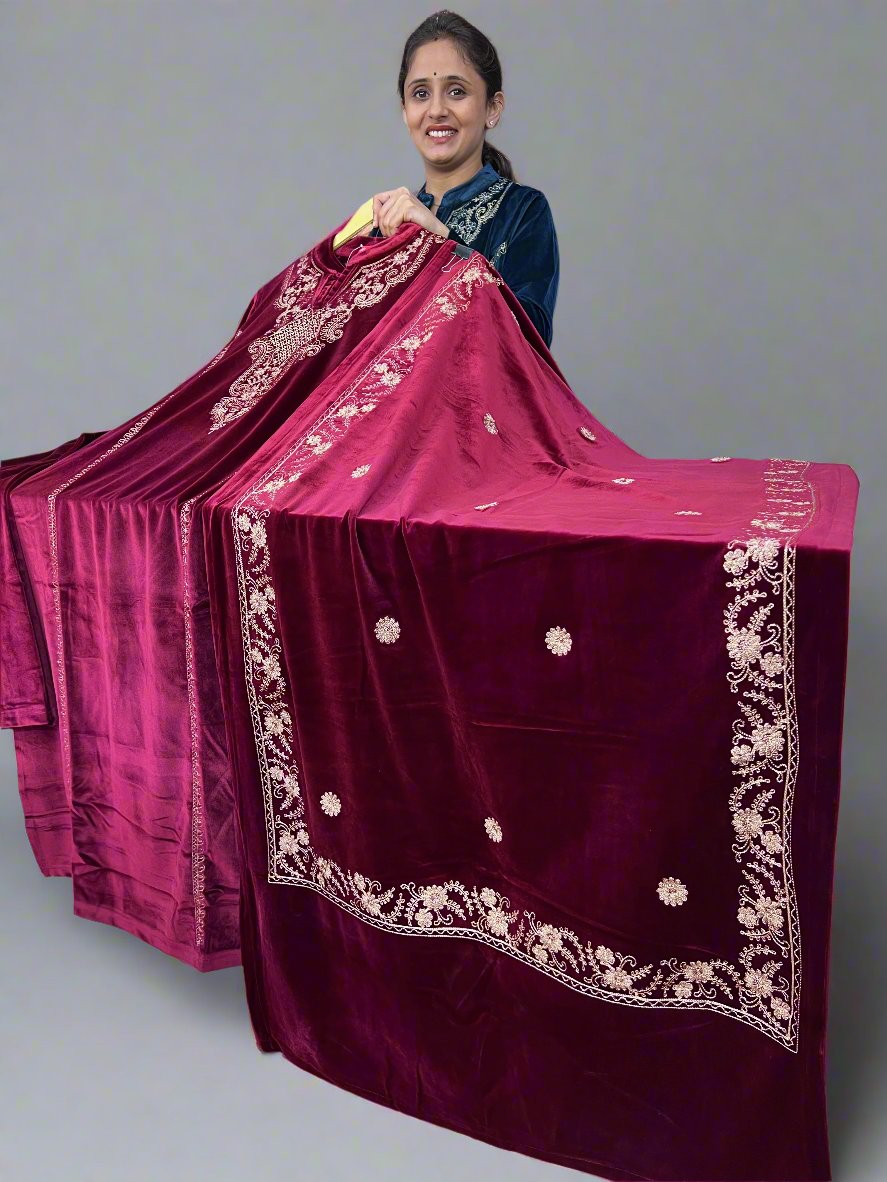 afsyna designer velvet suit