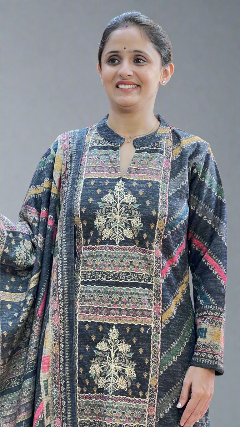 adhiya karachi wool suit