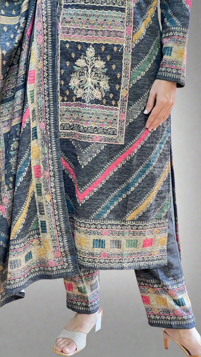adhiya karachi wool suit