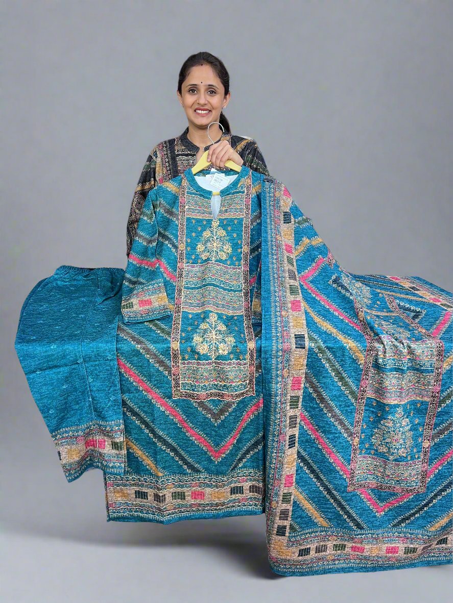 adhiya karachi wool suit