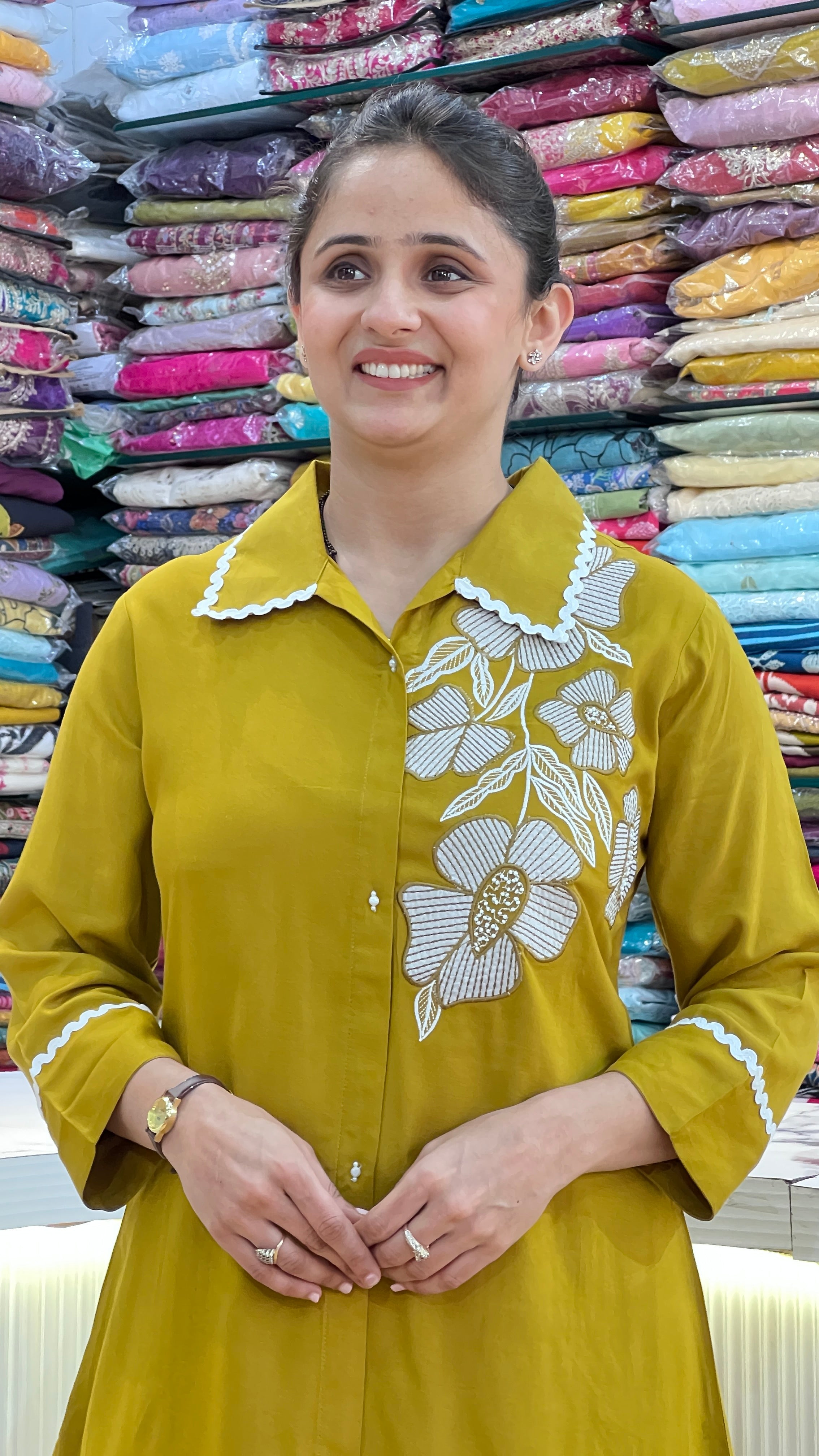 Rayon embroidered cord set ( st 2467 )