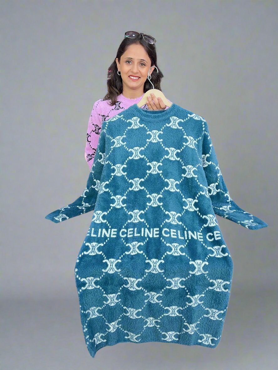 Adhvya feather wool dress