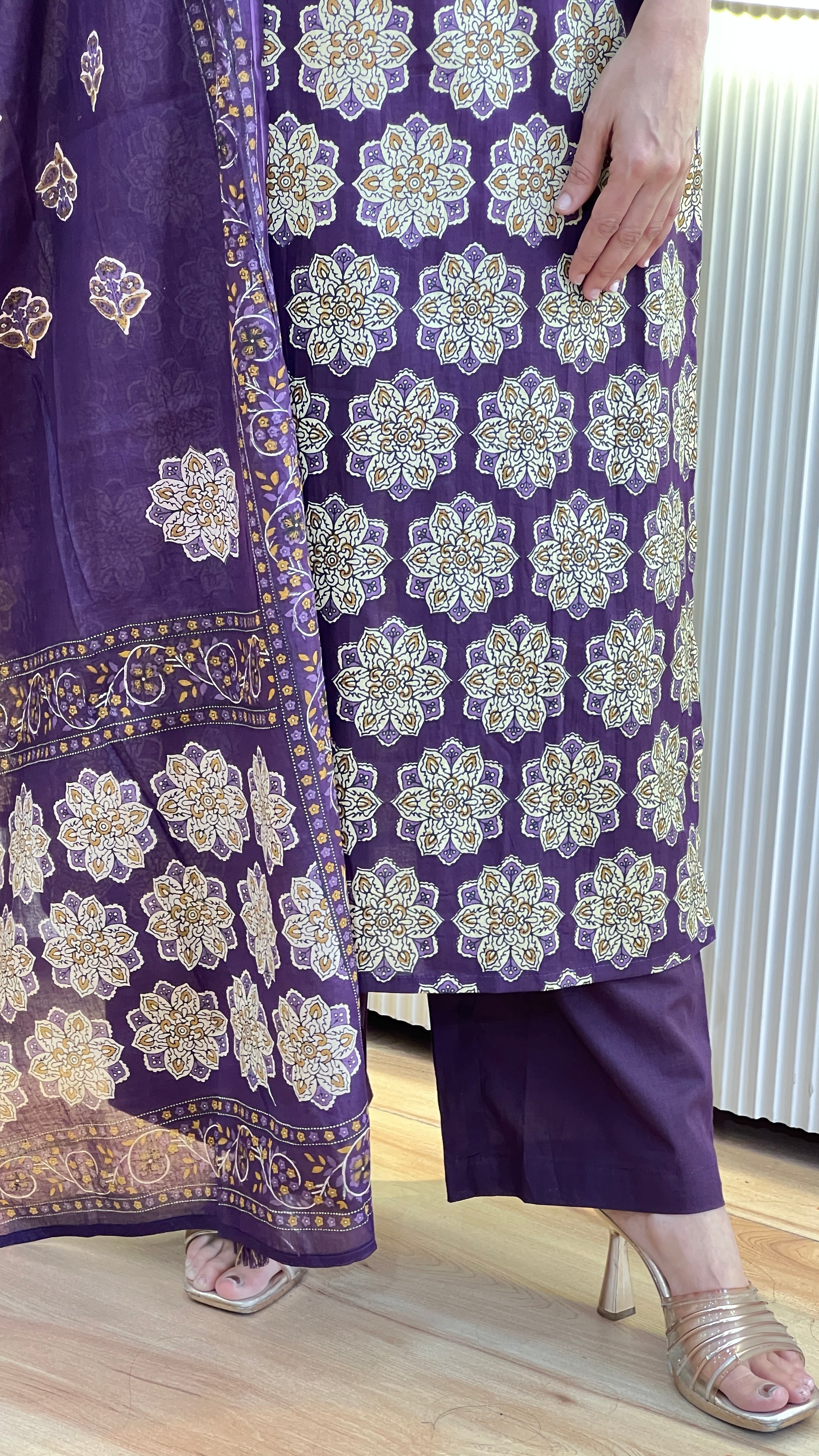 Premium printed cotton suit ( tls 14267 )