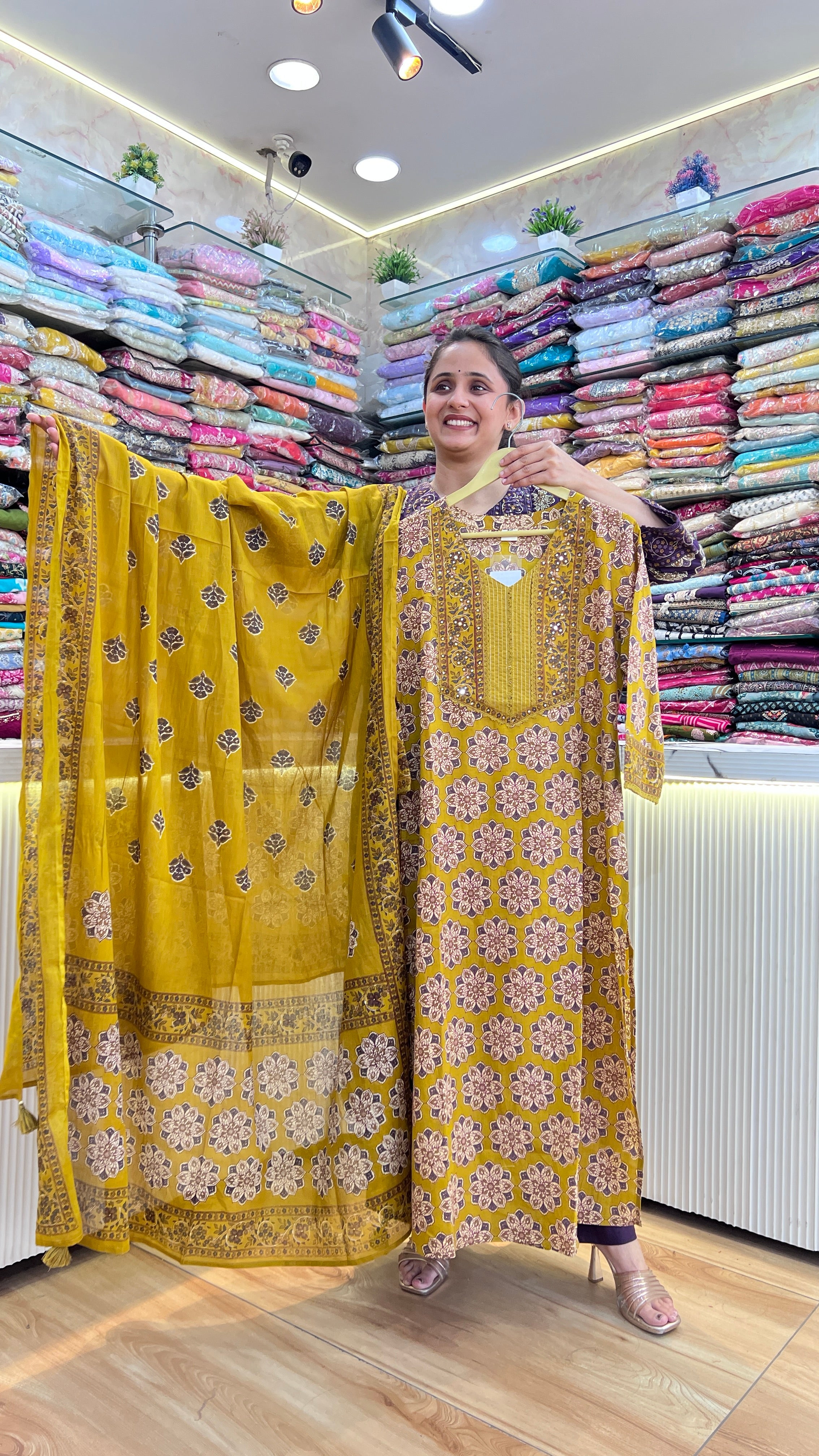 Premium printed cotton suit ( tls 14267 )