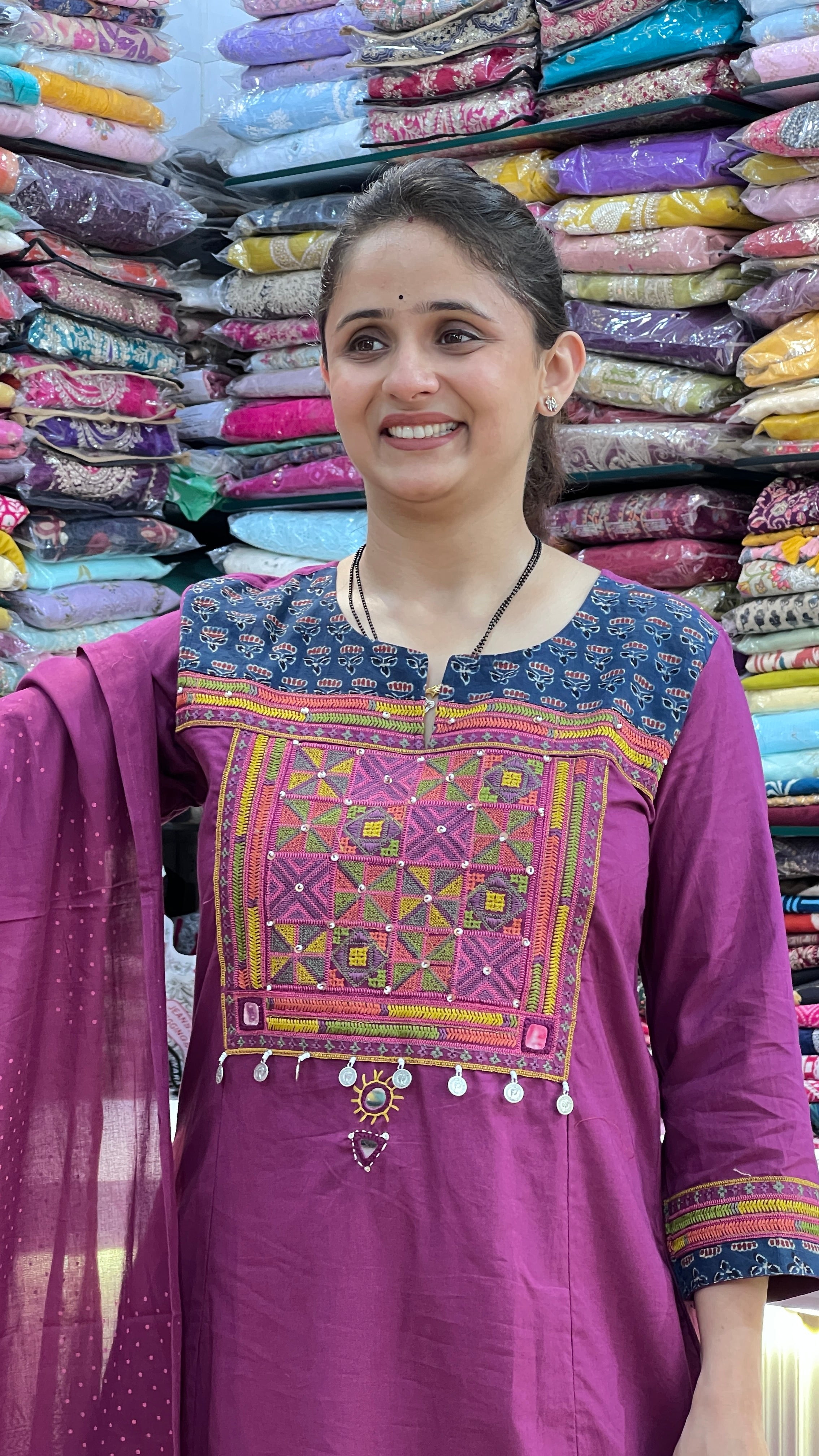 Pure cotton A shape suit ( ym 59467 )