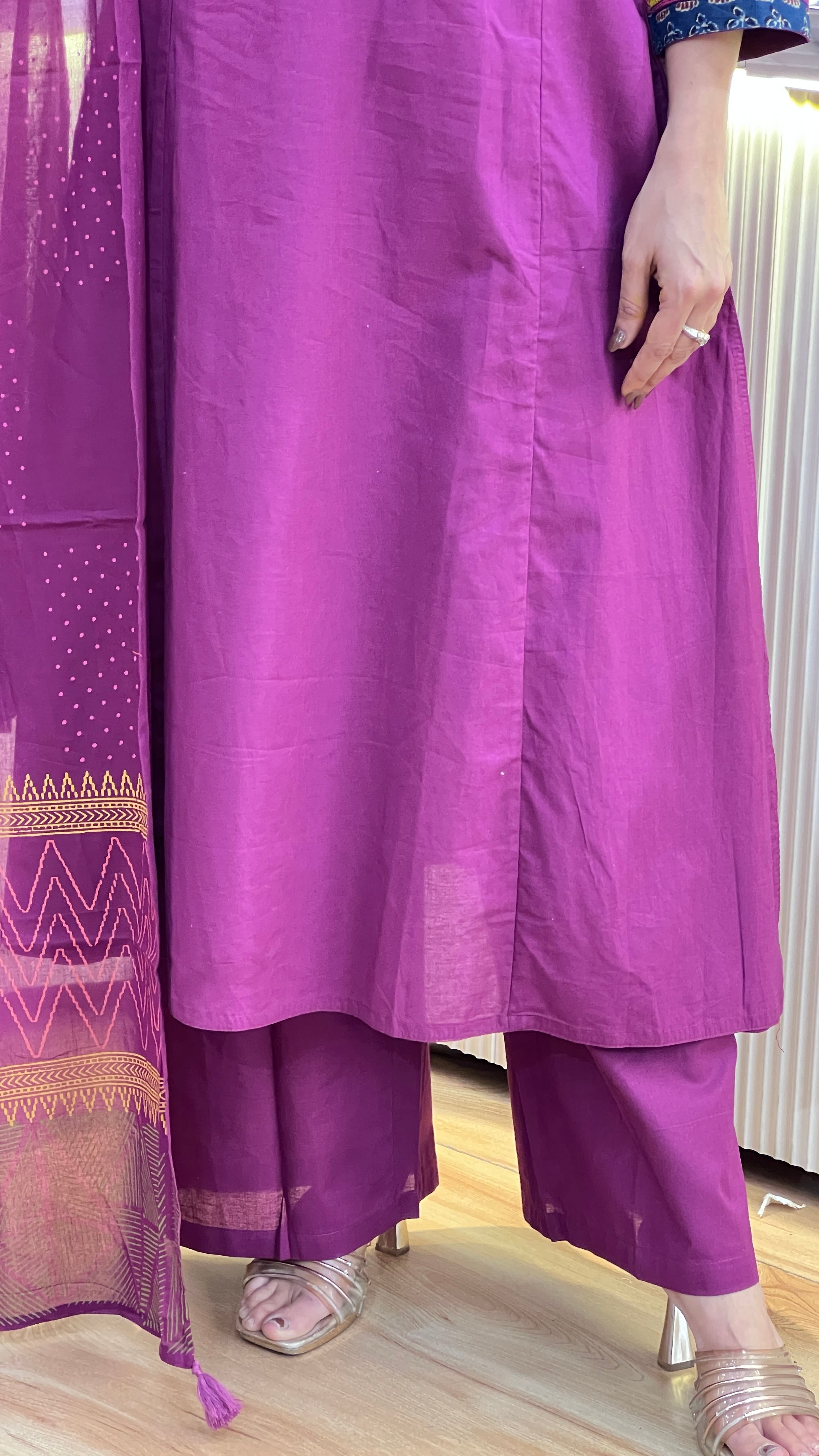 Pure cotton A shape suit ( ym 59467 )