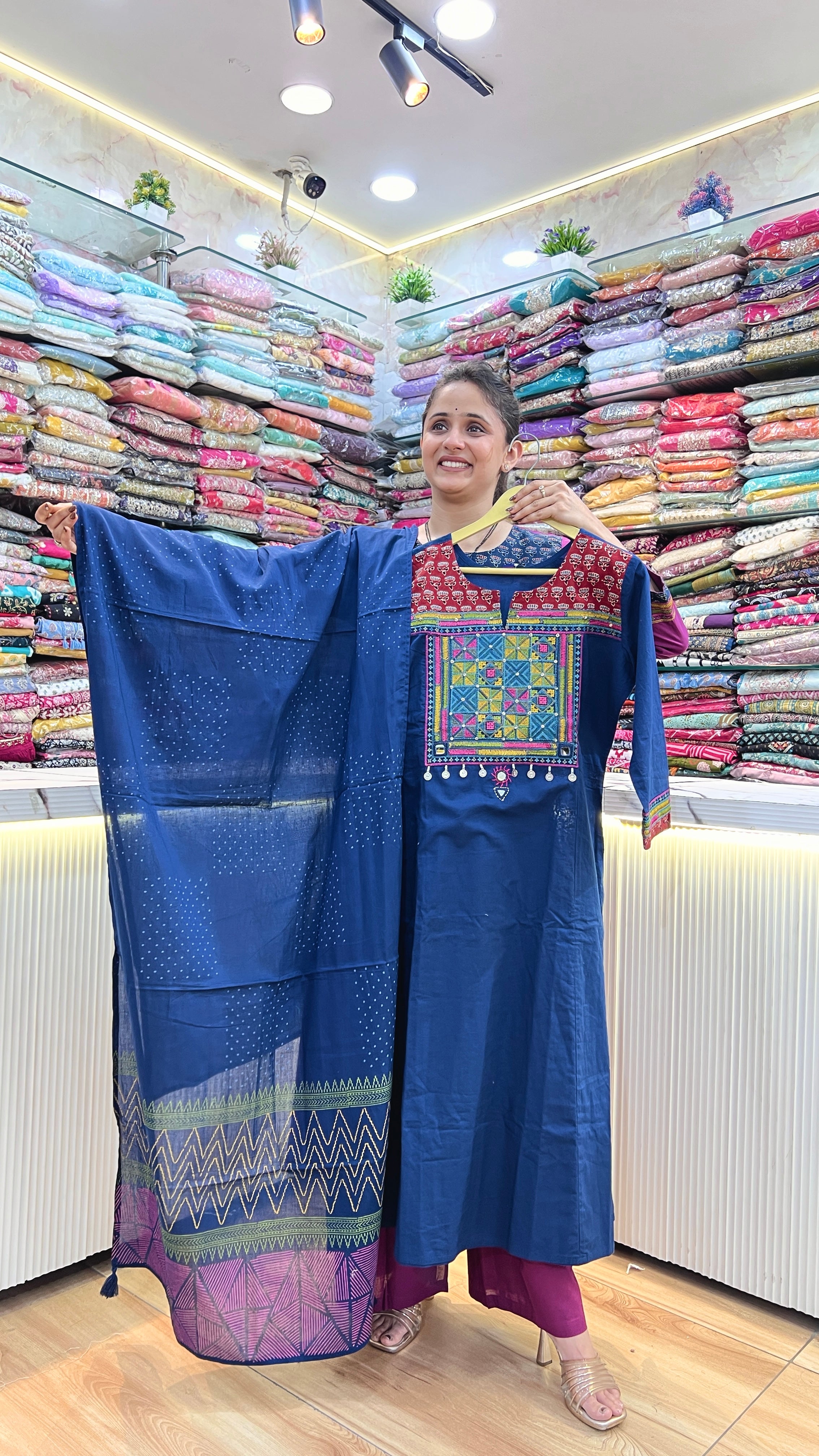 Pure cotton A shape suit ( ym 59467 )