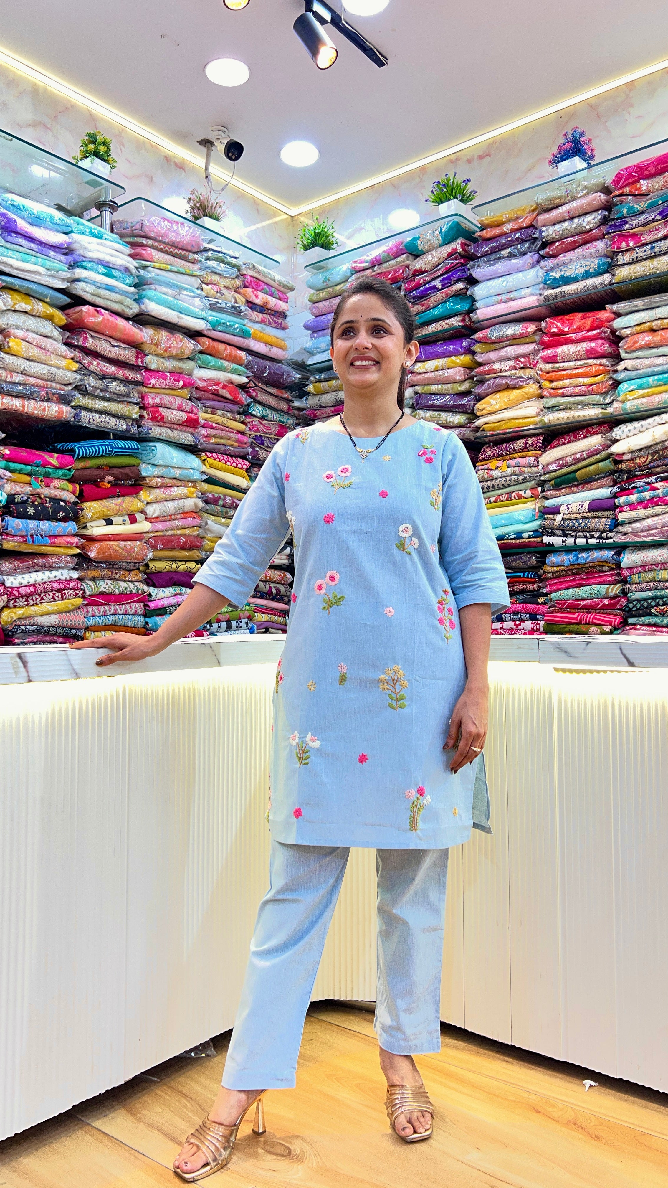 Handloom cotton cord set ( ym 59767 )