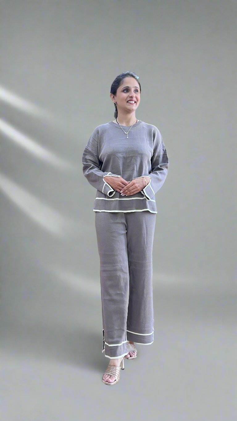 Alen knitted wool cord set