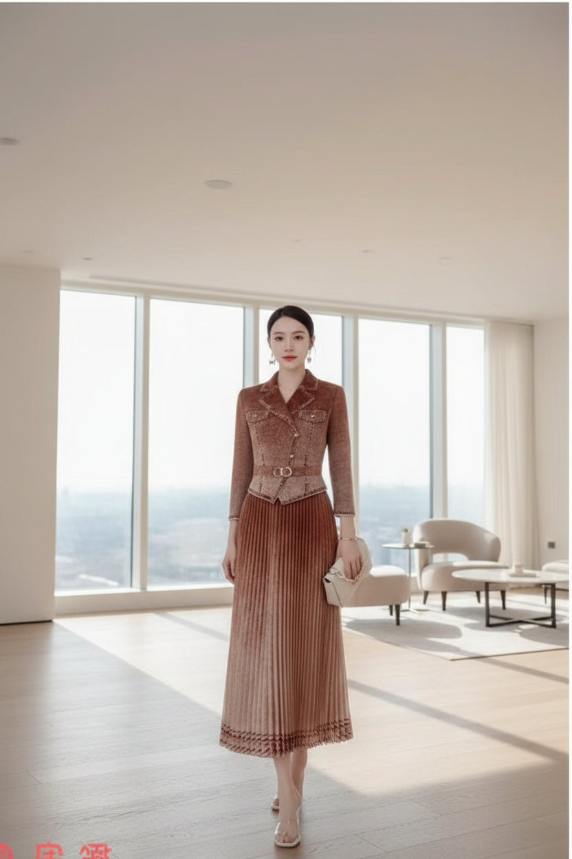 Denim imported dress -2