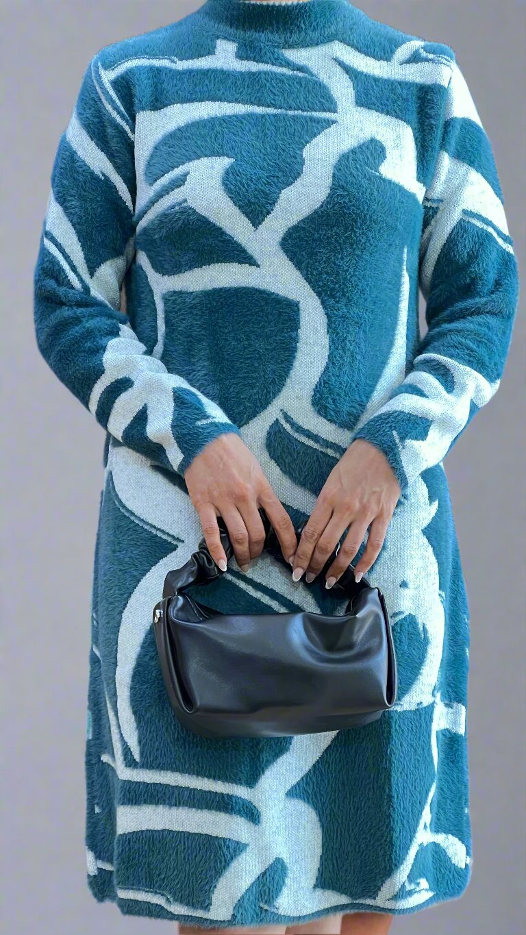 Abigail feather wool dress