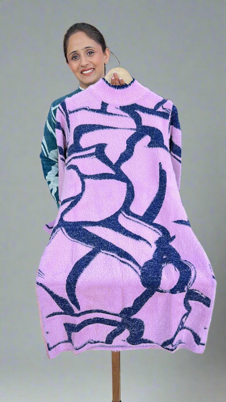 Abigail feather wool dress