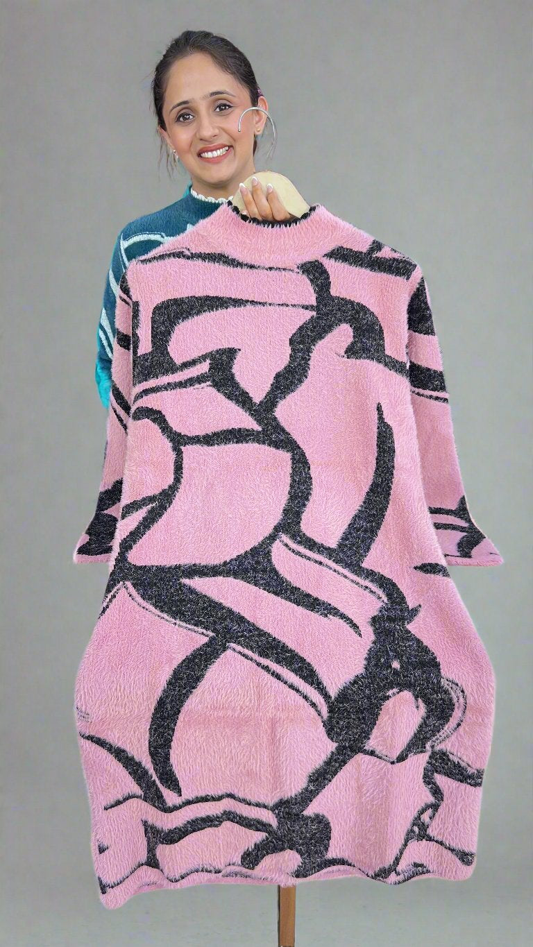 Abigail feather wool dress