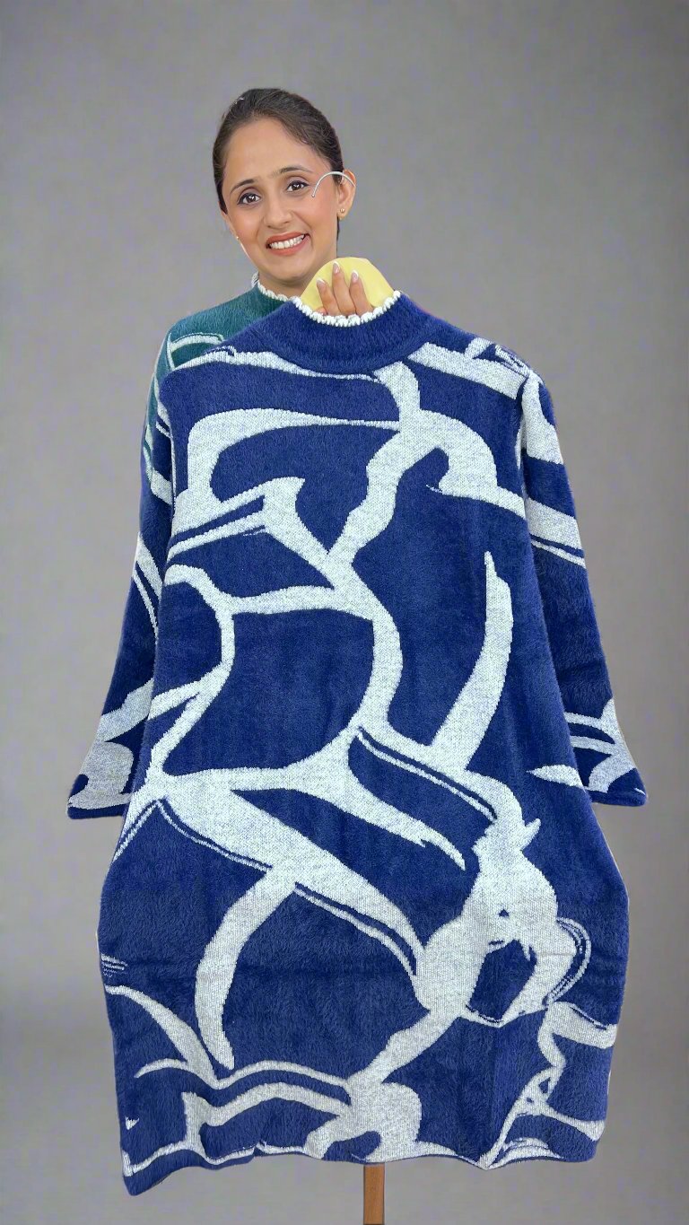 Abigail feather wool dress